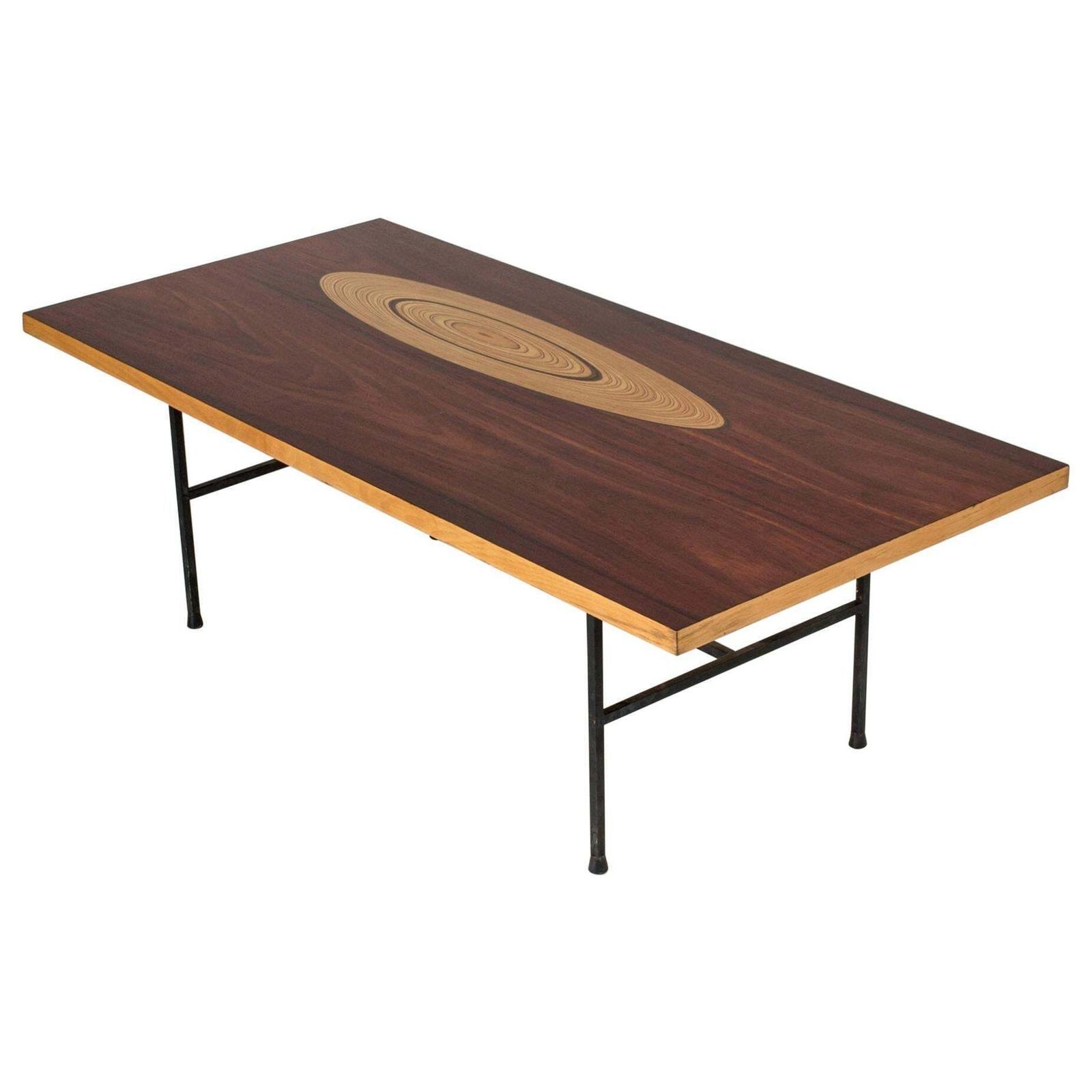 Salontafel van palissander en ingelegd hout door Tapio Wirkkala voor Asko