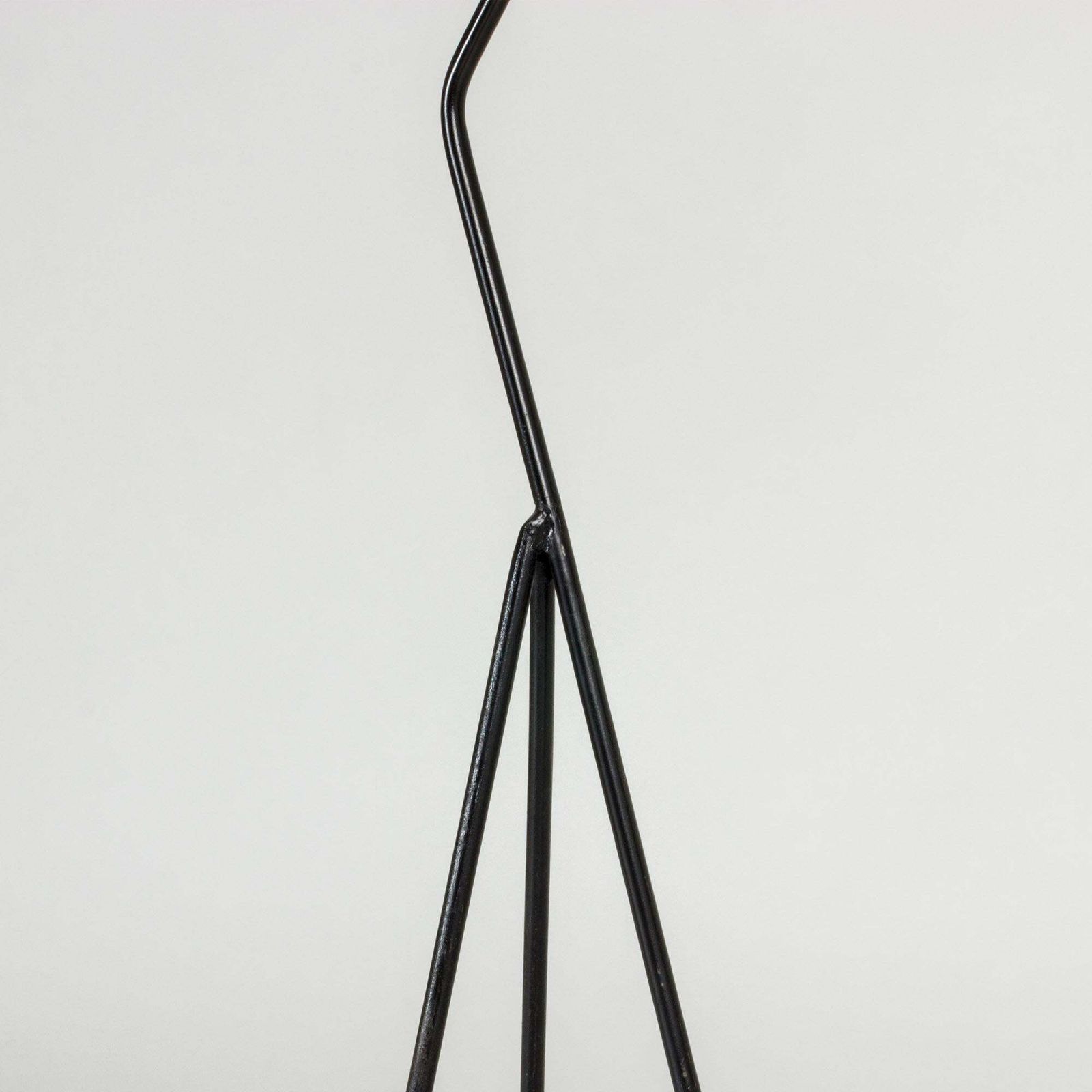Lampadaire Giraffe en métal laqué noir et tissu, par Hans Bergström, années 1950 photo 1047.0
