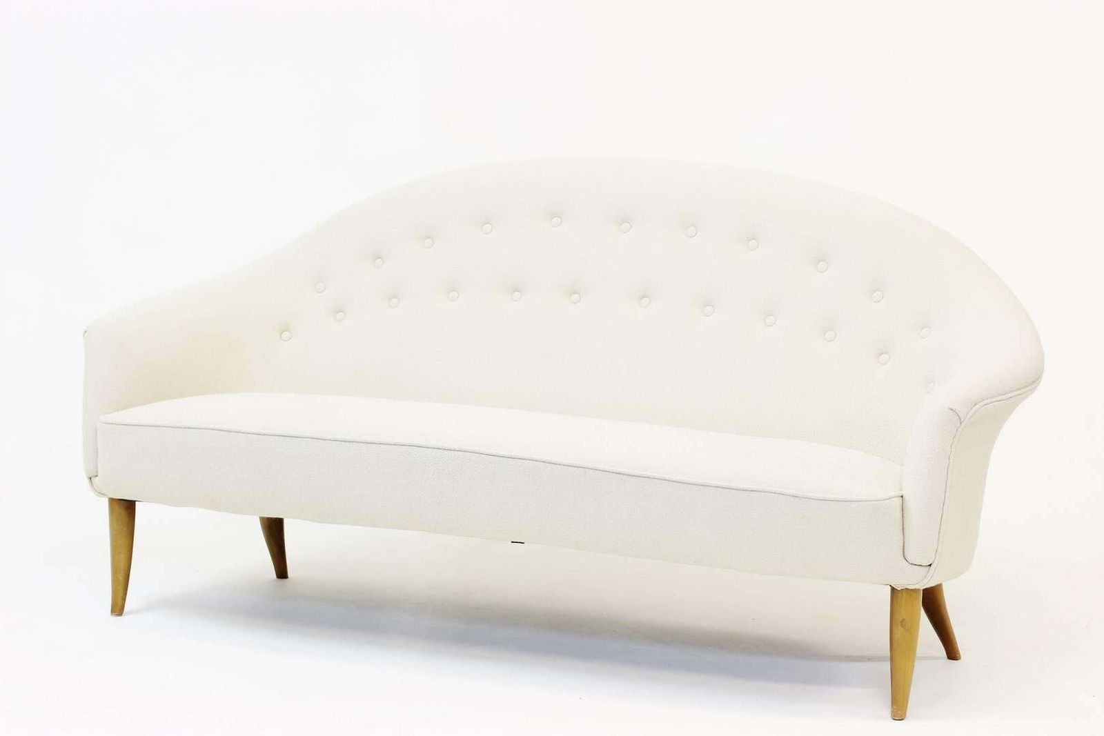 Elegant Three Seat Sofa By Kerstin Hörlin Holmquist, Sweden, 1958 photo furniture