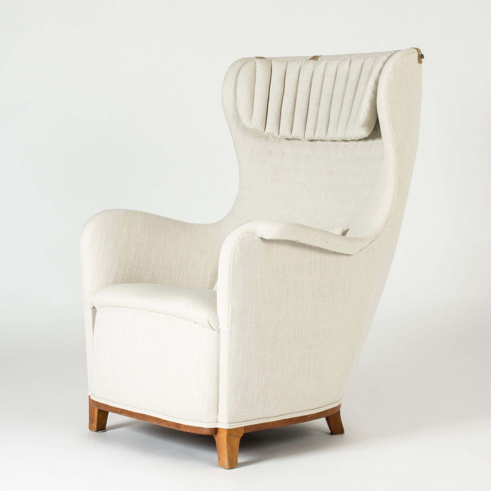Scandinavian Midcentury Lounge Chair, Carl Axel Acking, Sweden, 1940s photo vinterior