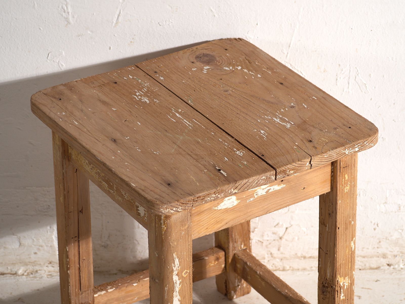 Furniture Antique Bedside Tables In Pine Wood – Central Europe, Circa 1940 #2 photo