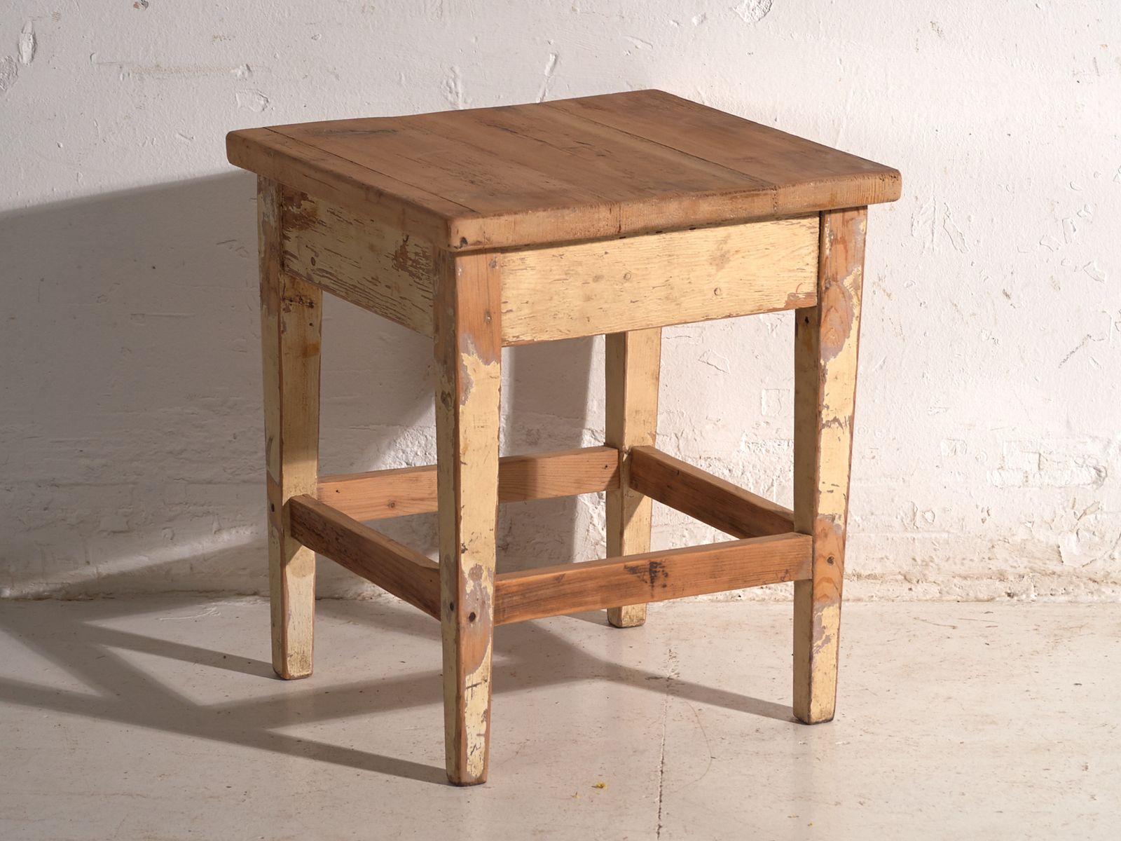 Antique Bedside Tables In Pine Wood – Central Europe, Circa 1940 #7 photo 306.0