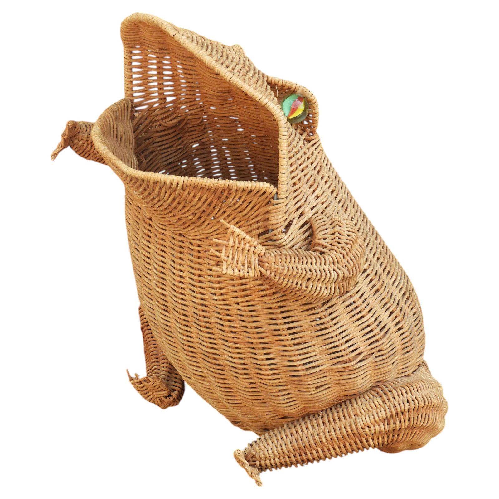 Panier grenouille en osier Olivier Cajan, vers 1970
