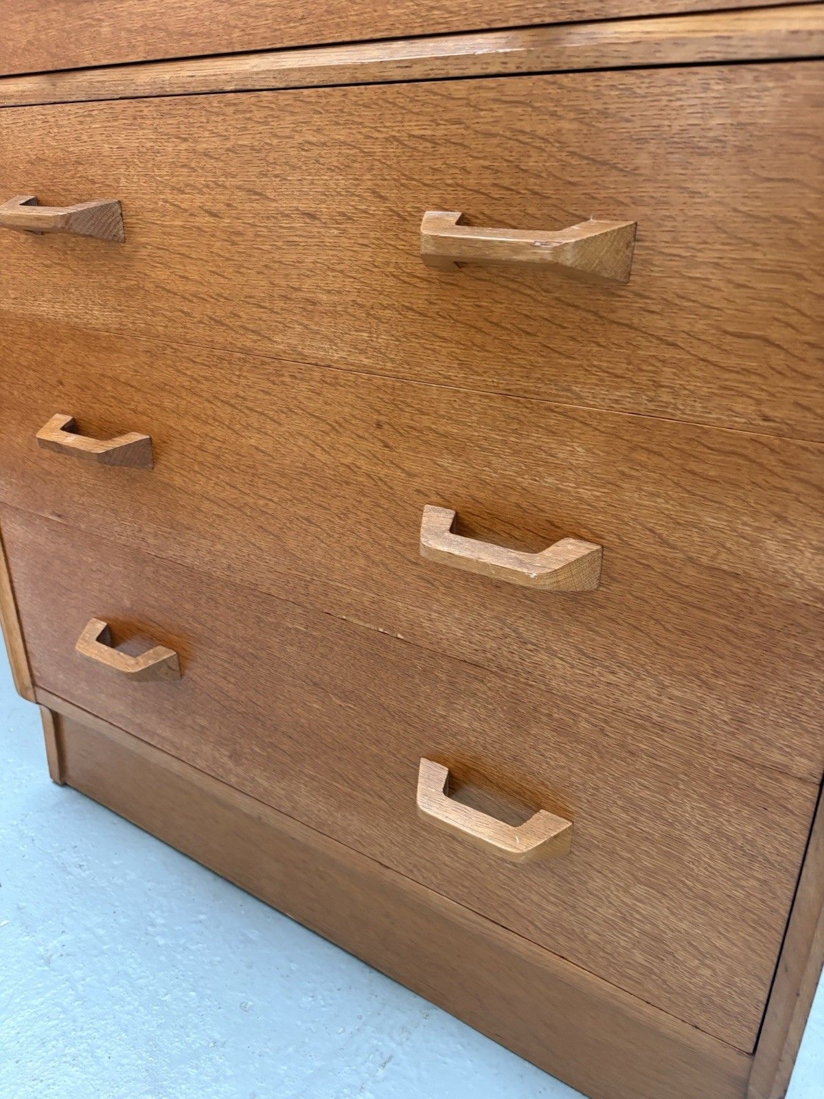 Vintage Mid Century G Plan "Brandon" Range Oak Chest Of Five Drawers 1950s photo buy