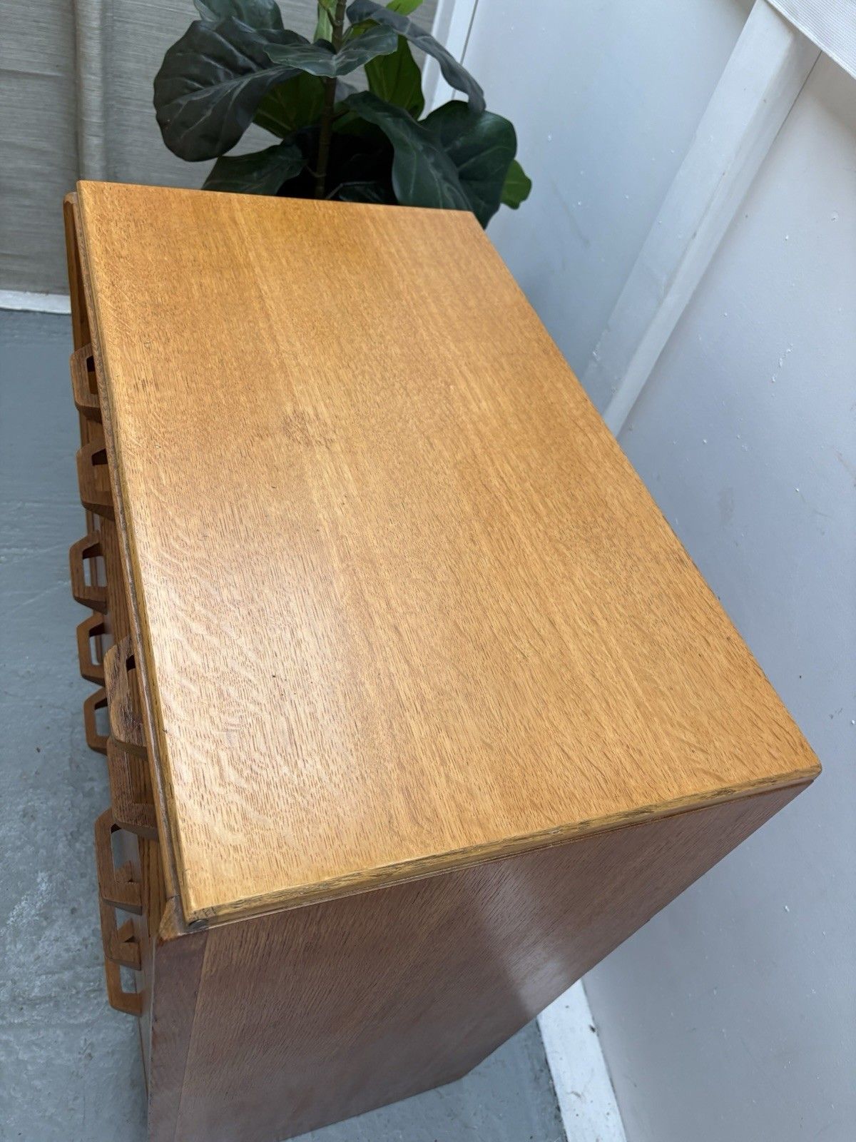 photo for sale Vintage Mid Century G Plan "Brandon" Range Oak Chest Of Five Drawers 1950s
