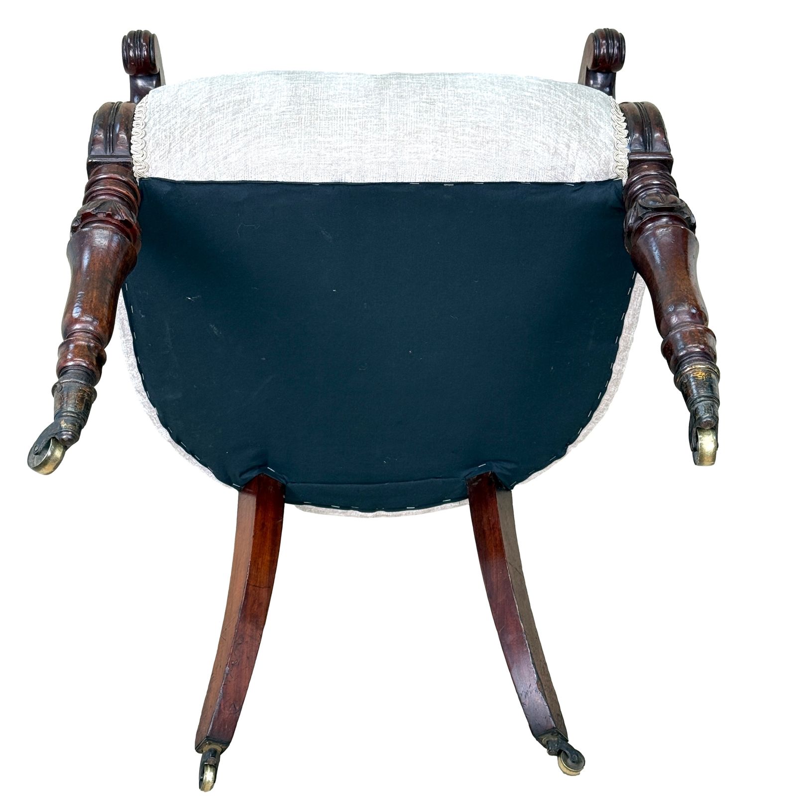 photo furniture Fauteuil de bibliothèque Regency en acajou, style cuvette, Angleterre, XIXe siècle (vers 1825)