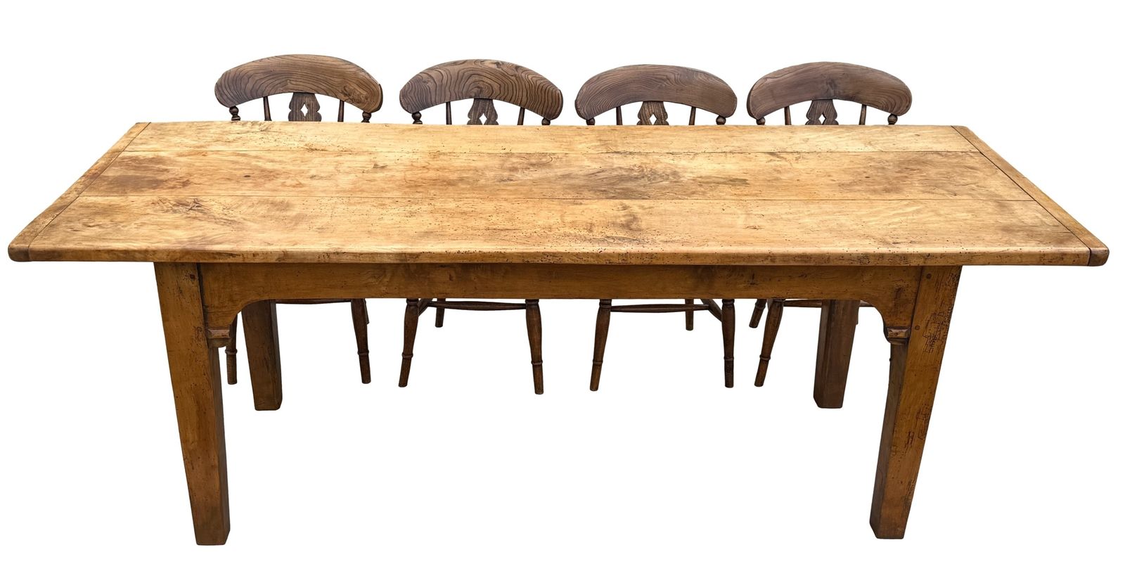 Meubels Grote Franse boereneettafel van sycomoor, begin 19e eeuw, French Provincial (Frankrijk, ca. 1820) photo