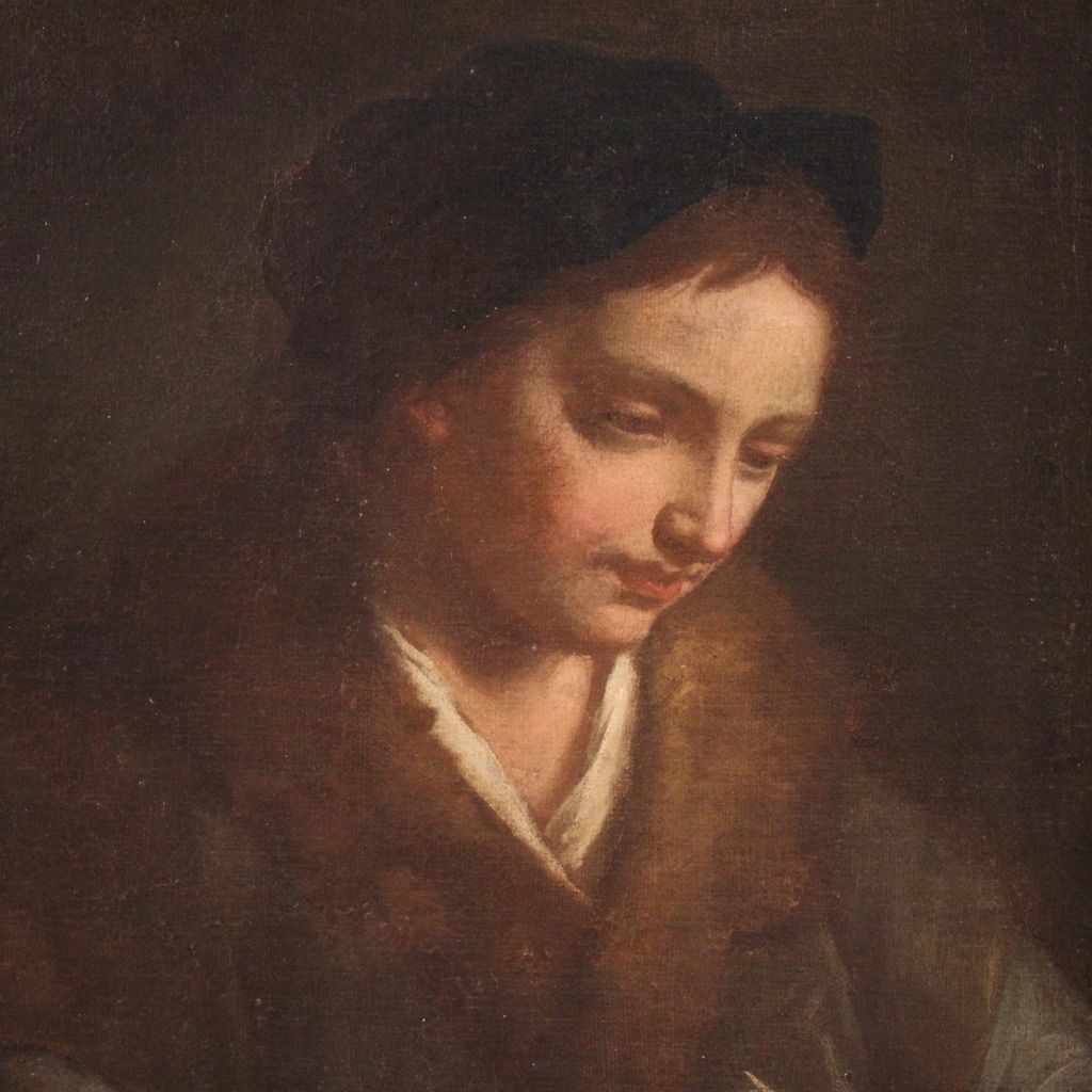 Antiek Italiaans portretschilderij uit de 17e eeuw photo vinterior