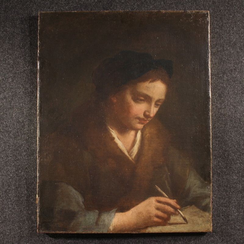 Antique Painting, 17th Century Italian Portrait