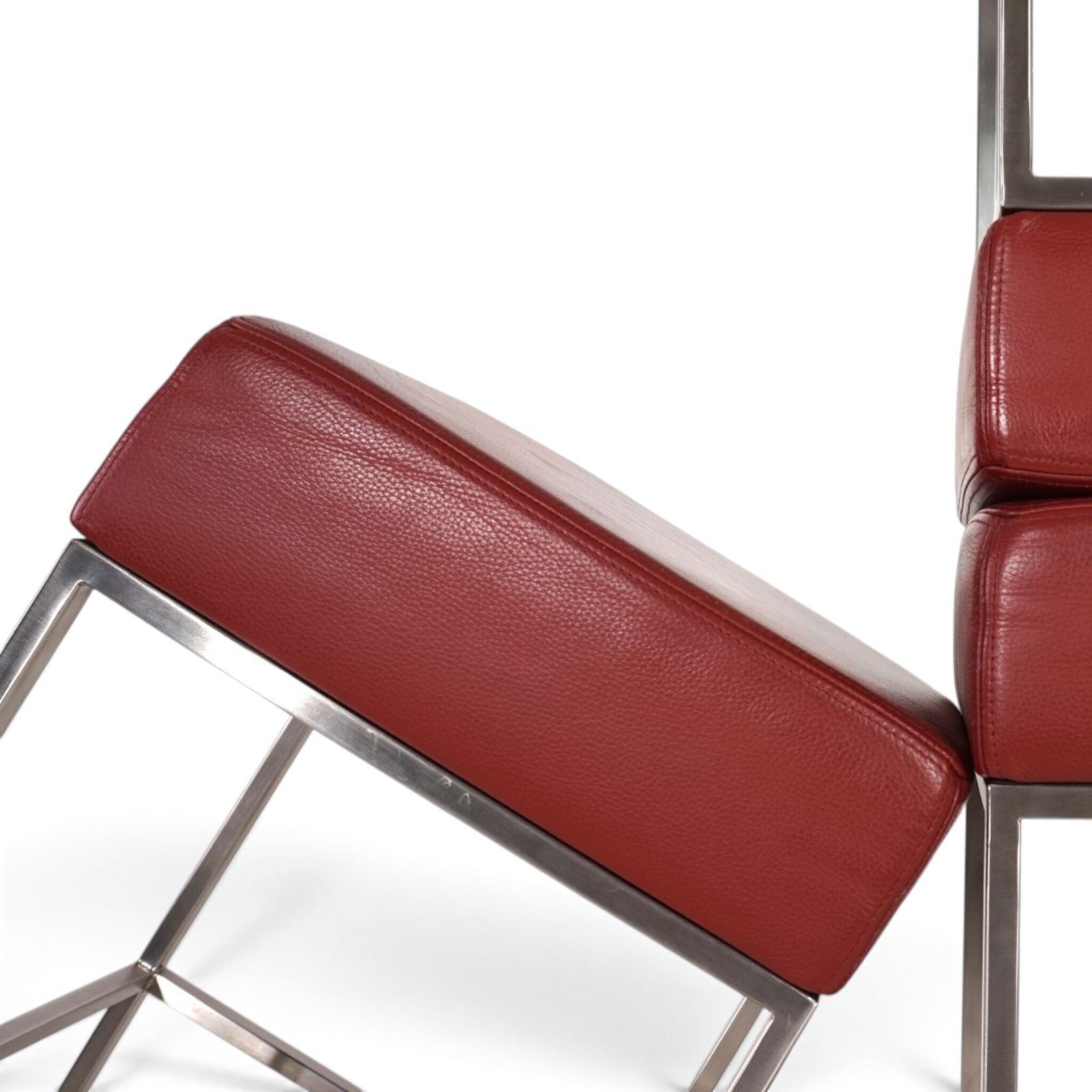 photo for sale De Sede Set Of 3 Ds 218/55 Leather Bar Stools By Paolo Piva, 2000
