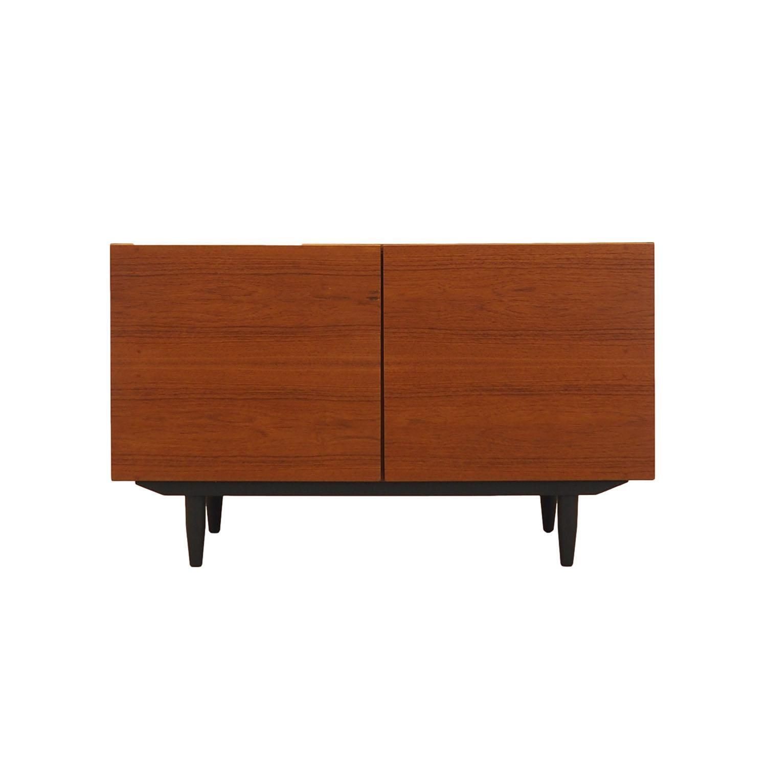 Danish Teak Cabinet On Tapered Legs, 1960s Scandinavian Modern