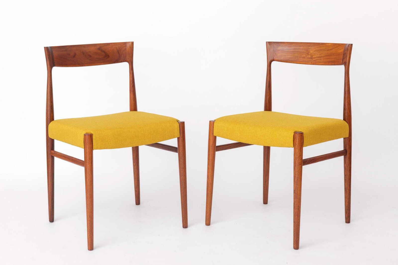 Paar Vintage Teakhouten Eetkamerstoelen van Casala, Opnieuw Bekleed, Duitsland, jaren 1960