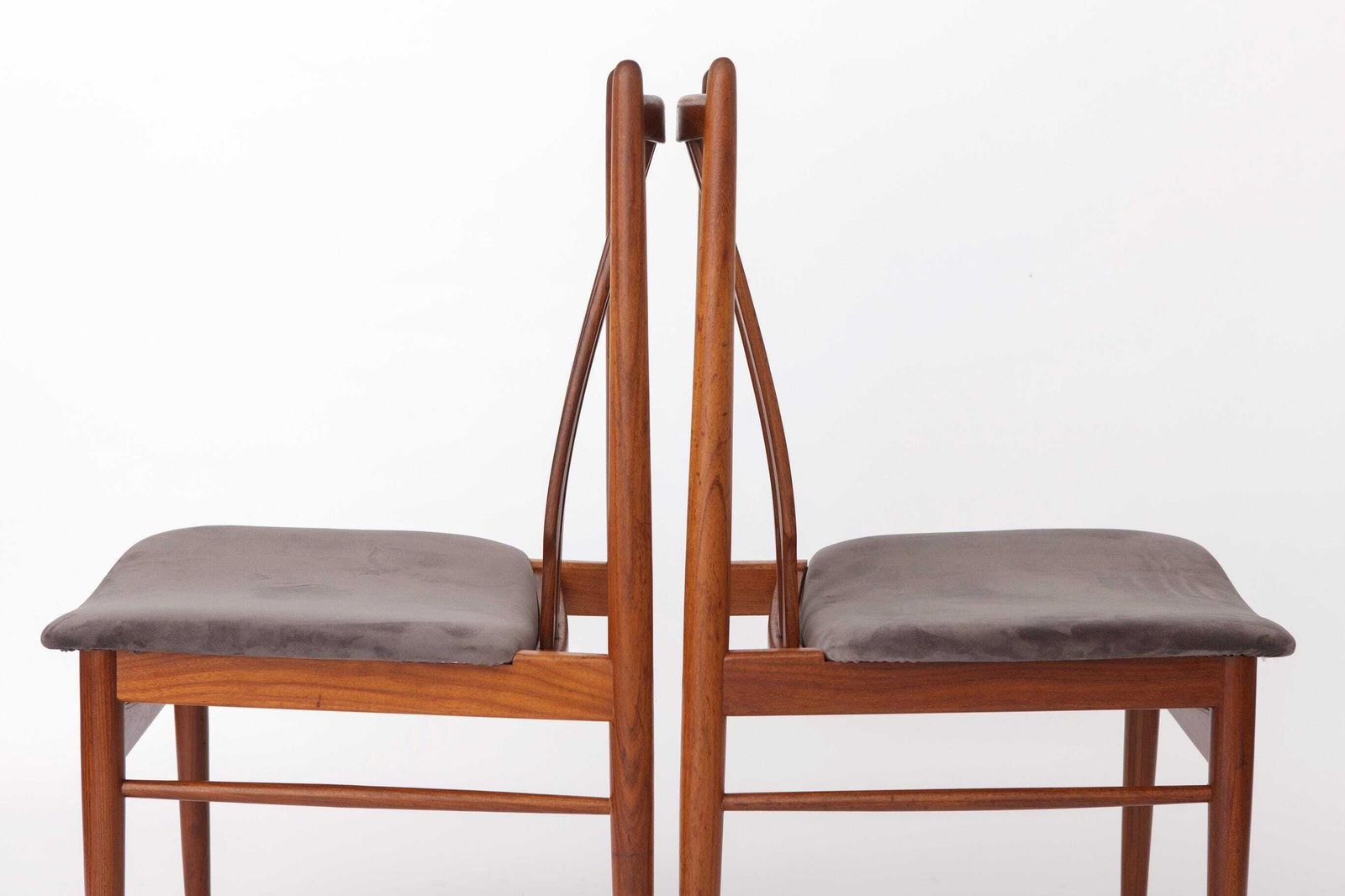 Set Of 4 Vintage Rosewood Dining Chairs, German Mid Century Modern, 1960s, Newly Upholstered photo Furniture