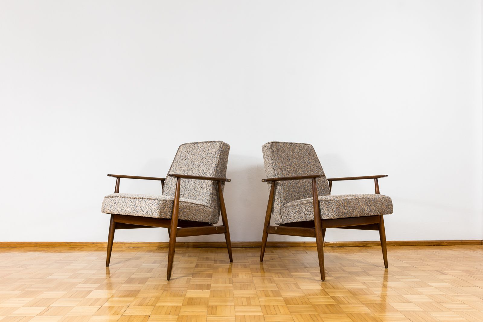 Vintage Fauteuils Ontworpen Door H. Lis, Polen, jaren 1960, Set Van 2 photo vintage