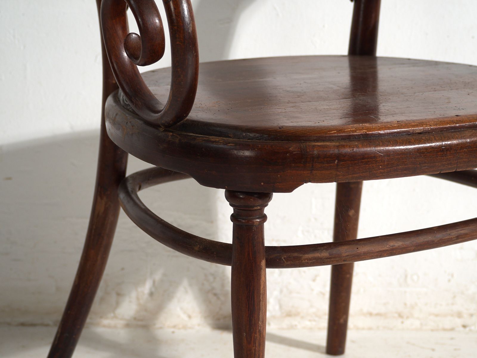 Fauteuil d'époque en bois courbé Thonet, Autriche, vers 1900 photo vintage