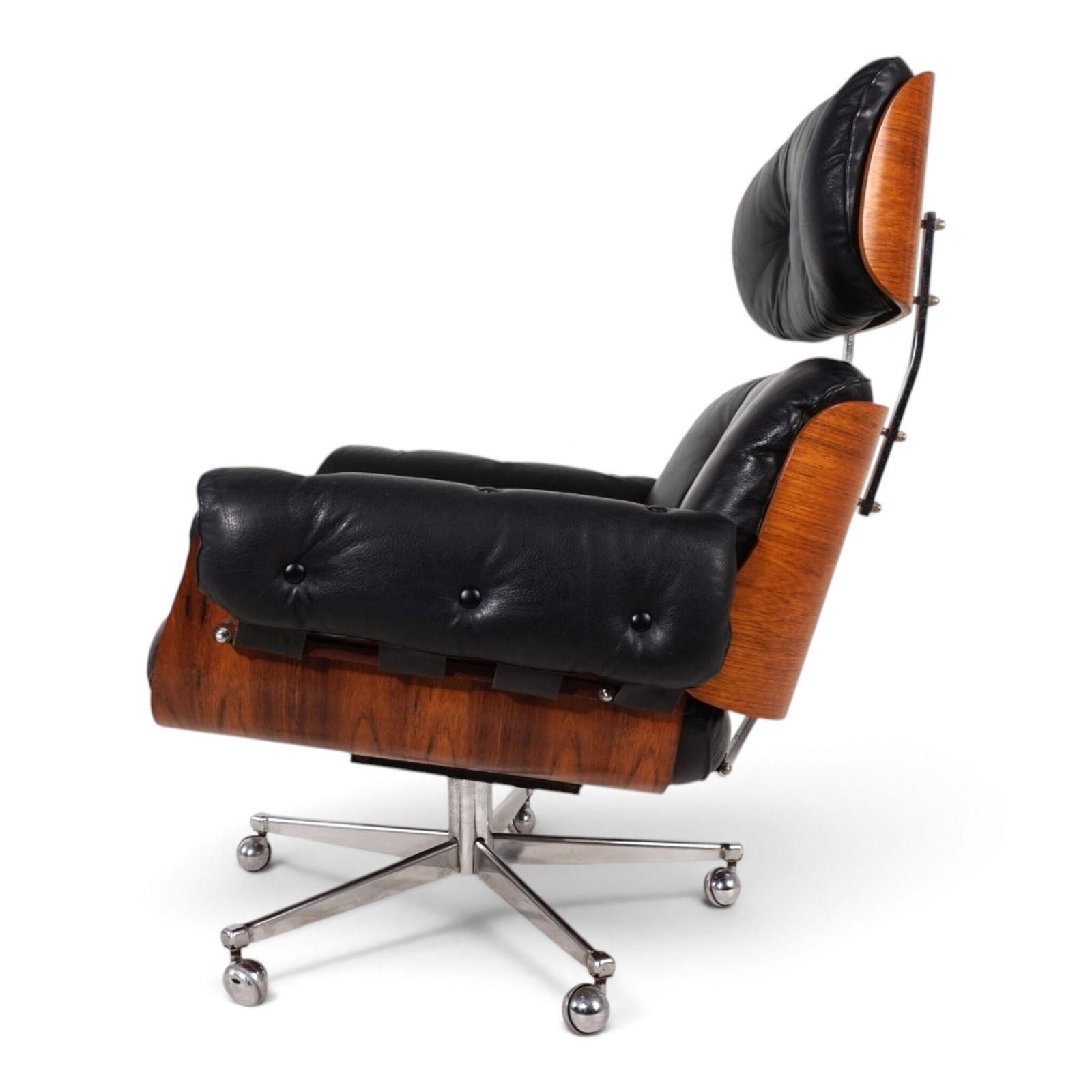 photo vinterior Martin Stoll Leather Lounge Chair For Stoll Giroflex, 1960