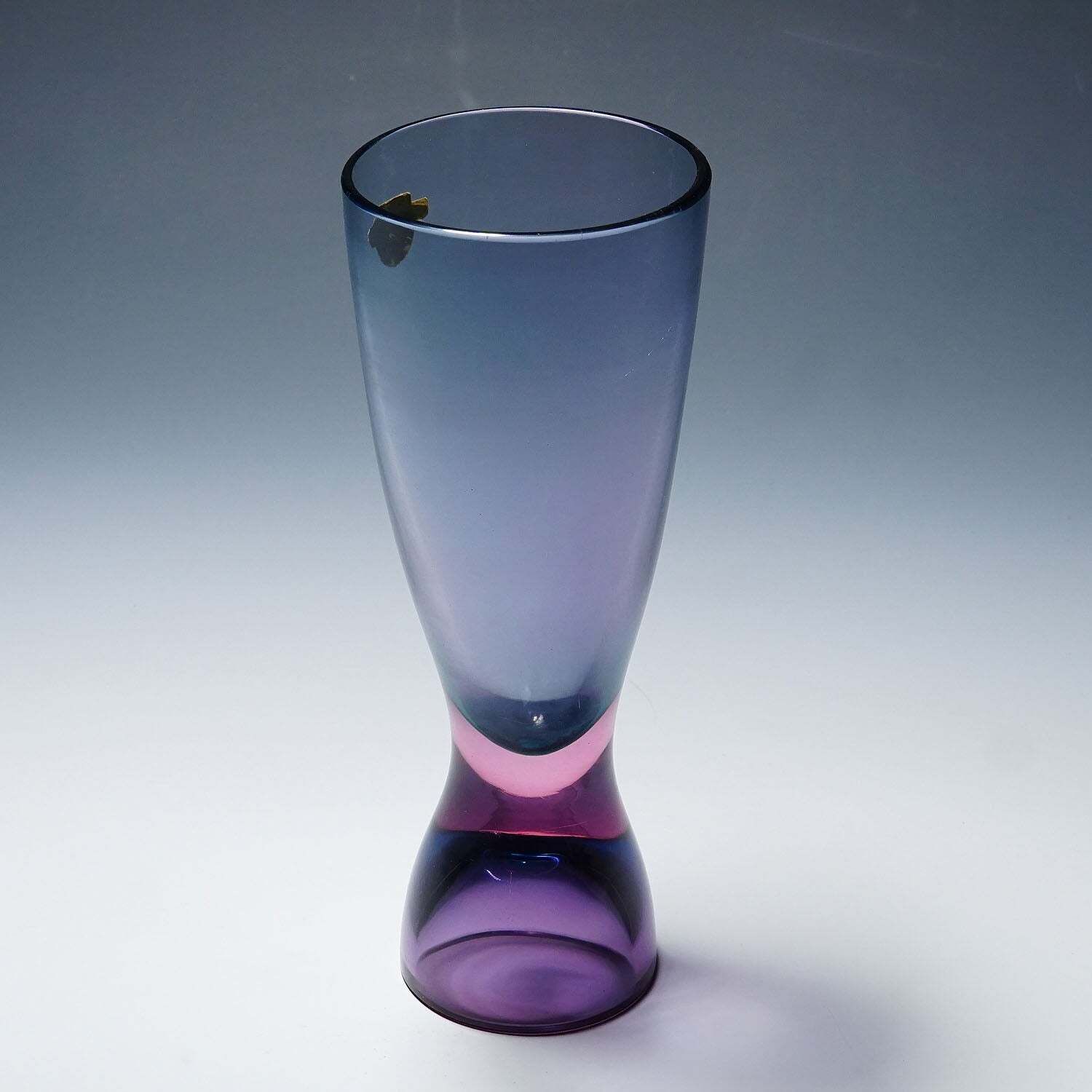 Archimede Seguso Sommerso Vase In Blue And Violet, Murano Italy Ca. 1960s photo furniture