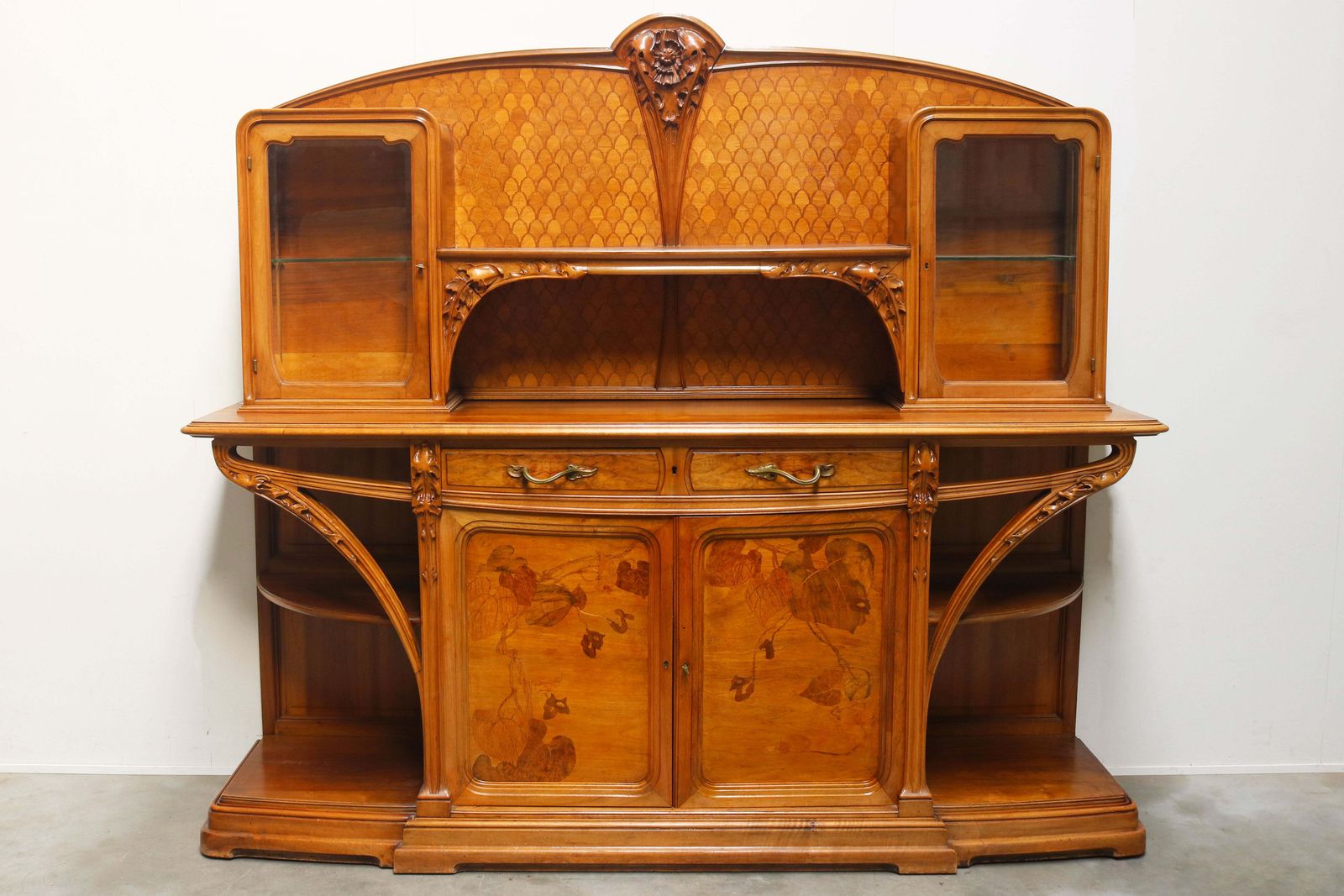 photo for sale Louis Majorelle "Chicorée" Complete Art Nouveau Dining Room Set, France, 1900