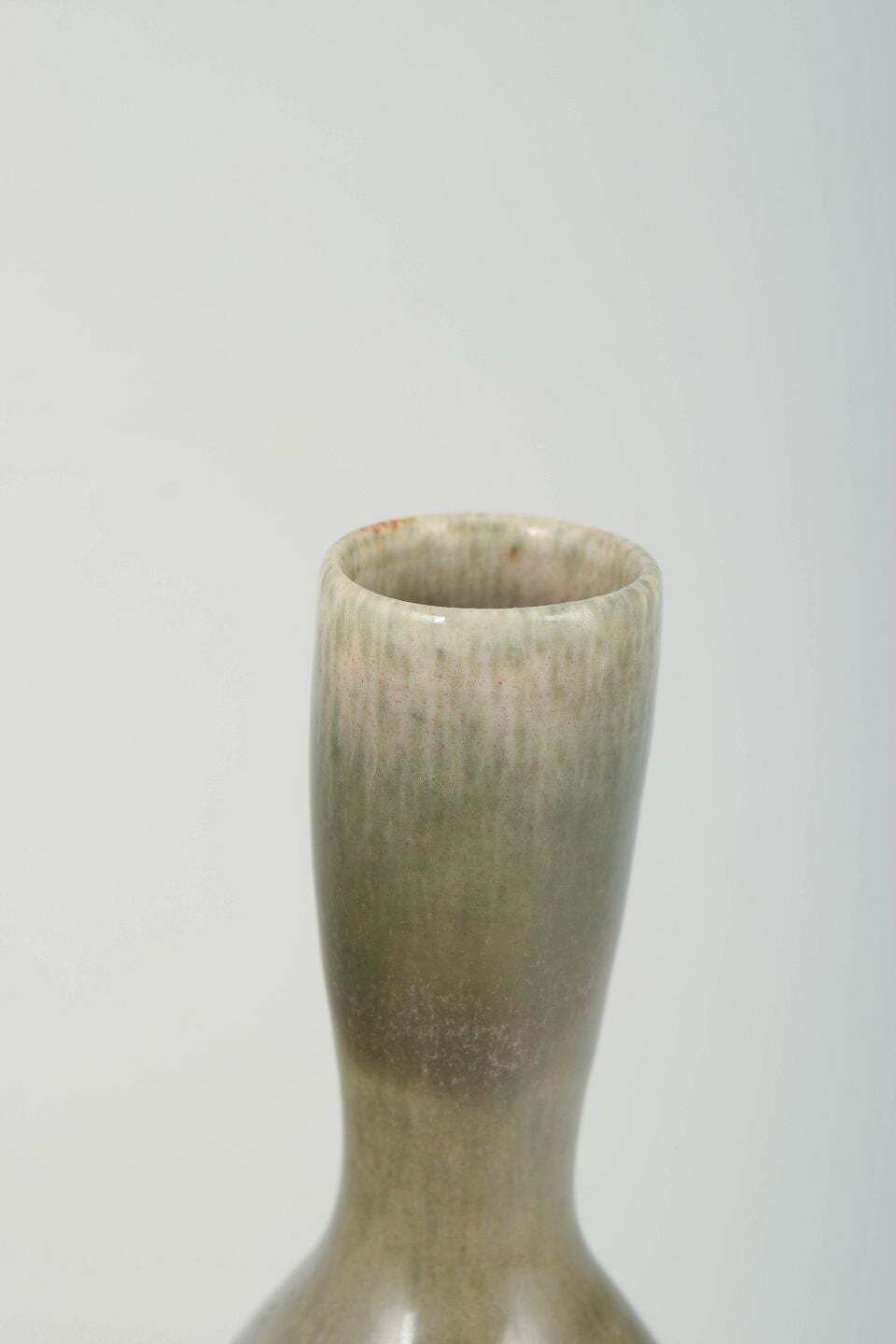 John Andersson For Höganäs. Unique Ceramic Vase With Hare’s Fur Glaze, 1970s. photo for sale