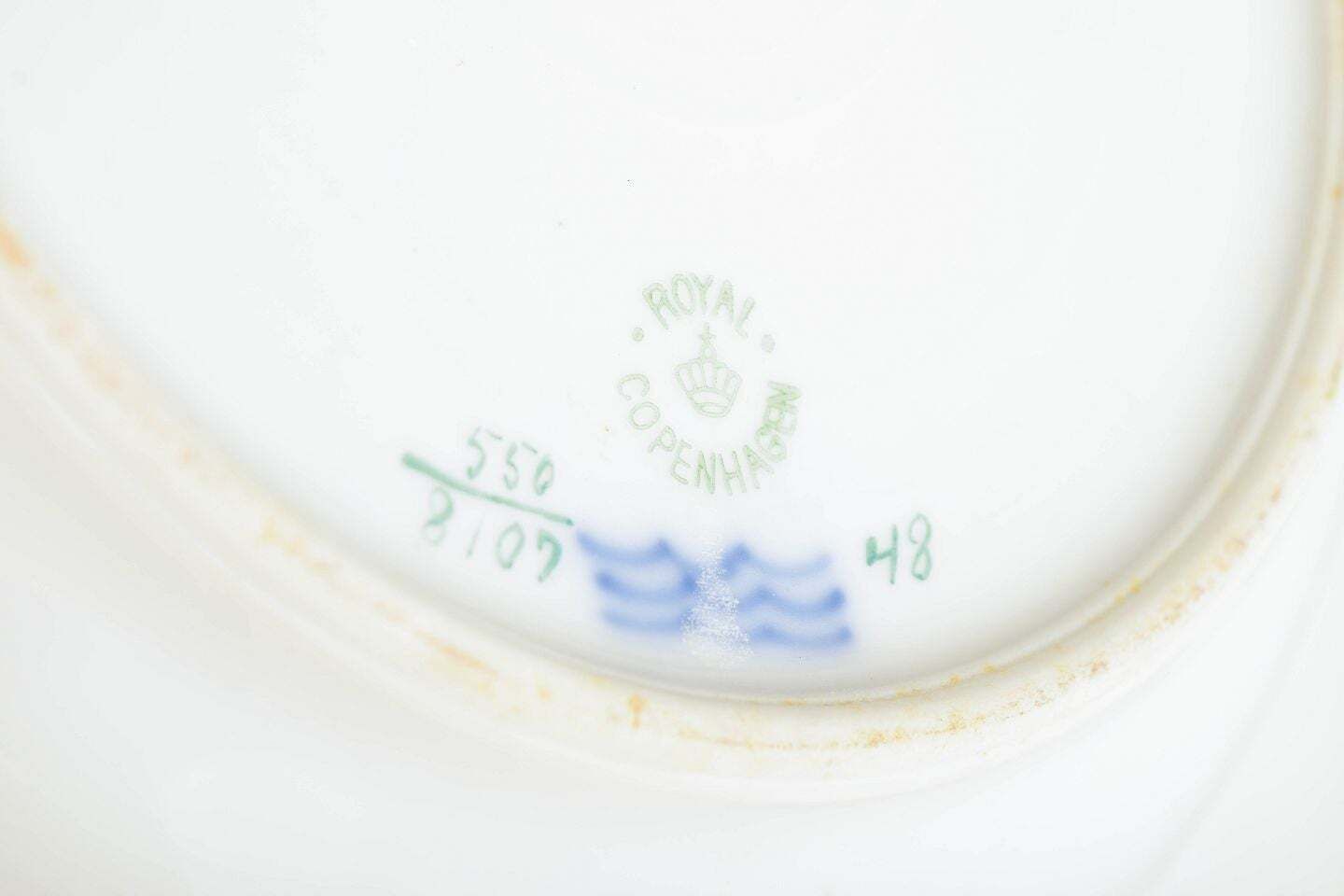 Royal Copenhagen. Set Of Four Large Deep Plates With Bird Motifs. Early 20th C. photo Home Decor