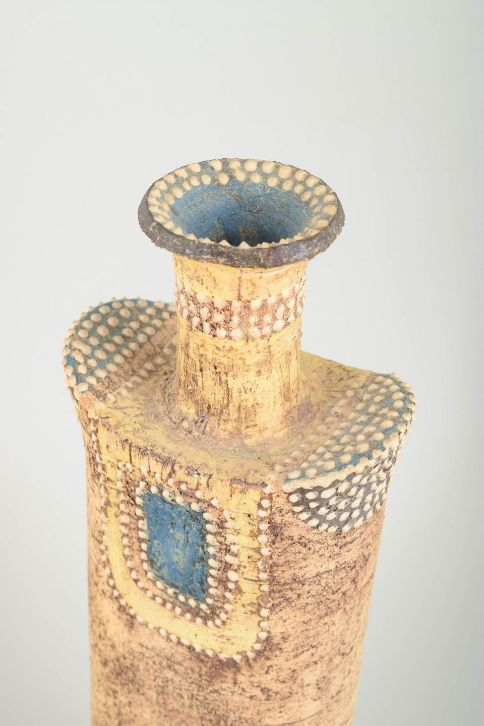 Yngvor Blomström. Unique Art Pattern Vase, Sweden, 1970s. photo furniture