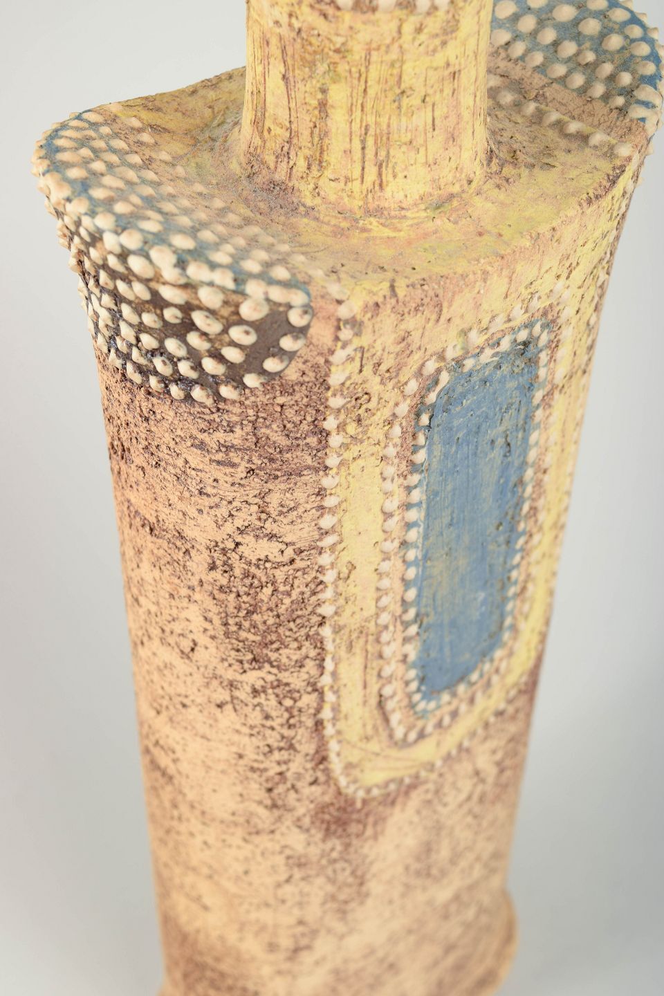 Yngvor Blomström. Unique Art Pattern Vase, Sweden, 1970s. photo for sale