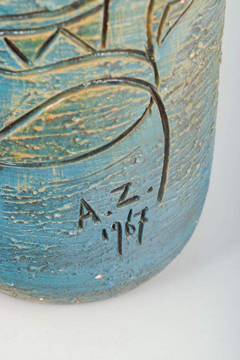 Grand vase de sol Antoni M. Zawadzki pour Tilgmans Keramik, motif oiseau. photo Décoration