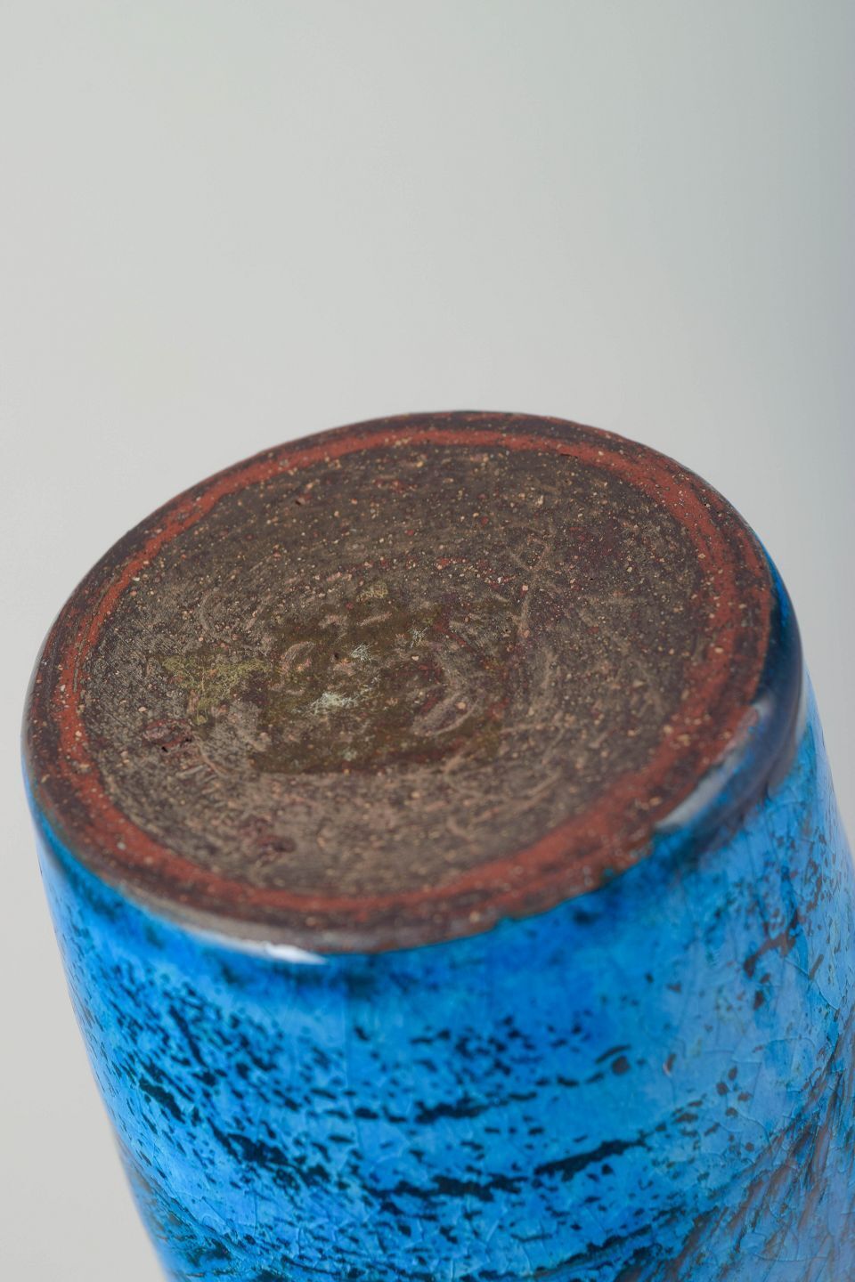 Vase en céramique Nils Kähler pour Kähler, glaçure bipartite, années 1960. photo Décoration