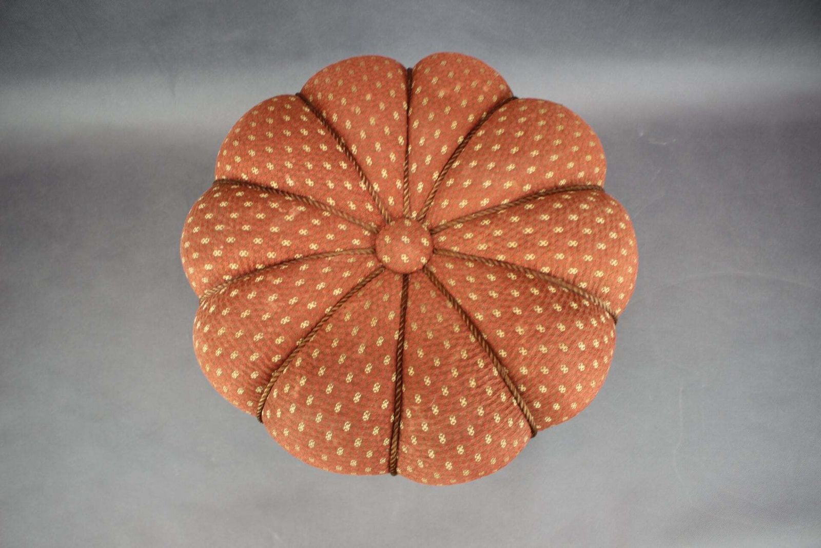 Mid Century Modern Upholstered Footstool, Czechoslovakia 1950s photo for sale
