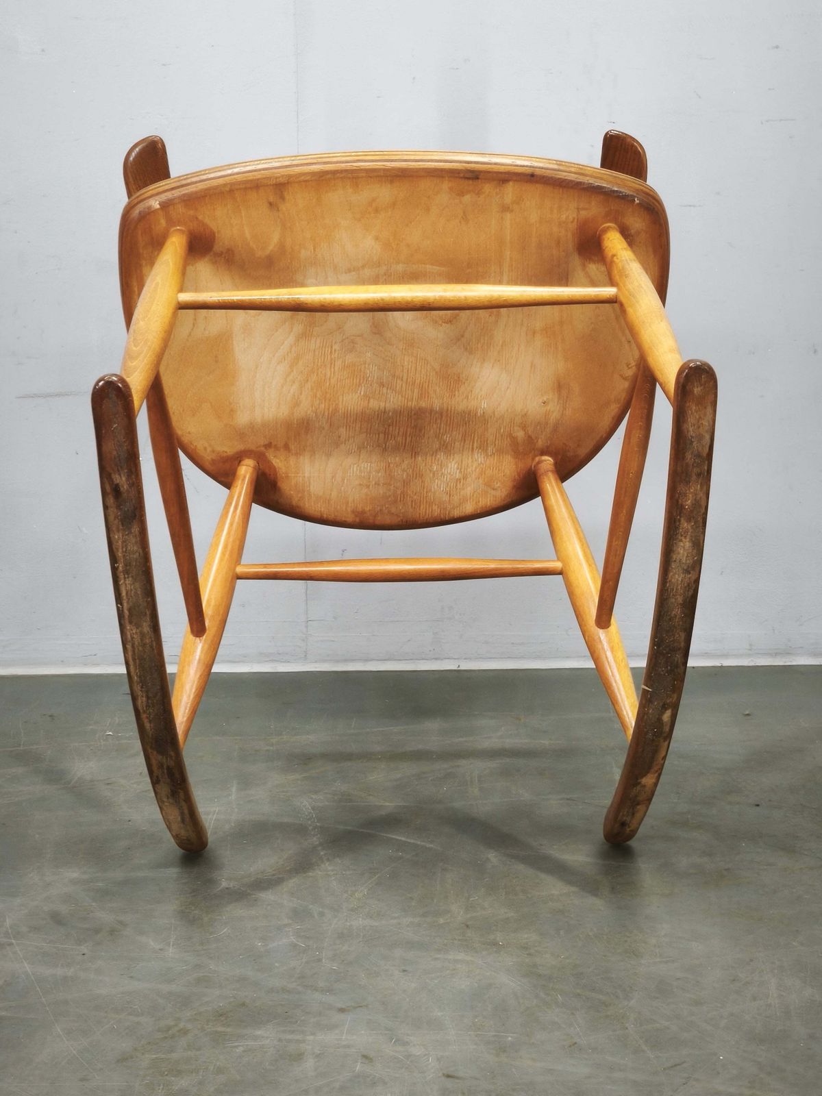 Illum Wikkelsø Danish Modern Rocking Chair By Niels Eilersen, 1960s photo furniture