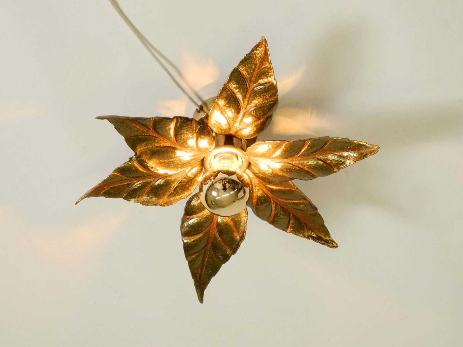 photo furniture Beautiful Brass Ceiling Or Wall Lamp From The 1970s By Willy Daro