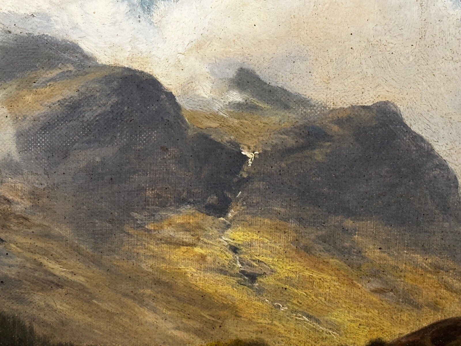 photo buy Gesigneerd Stephen Enoch Hogley (1842 1927) Borrowdale, Cumberland Glaramara Fell Olieverf Landschap Ca. 1880