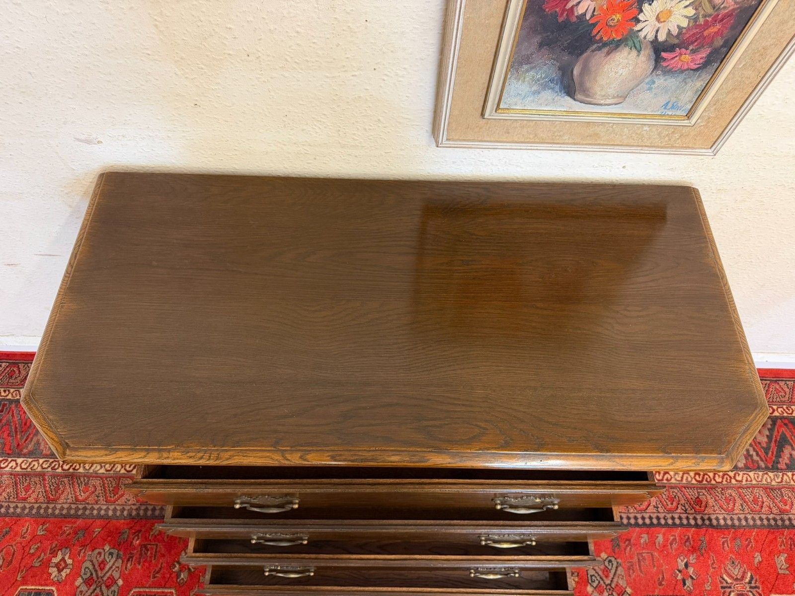 photo furniture Outstanding Quality Oak Chest Of Four Drawers