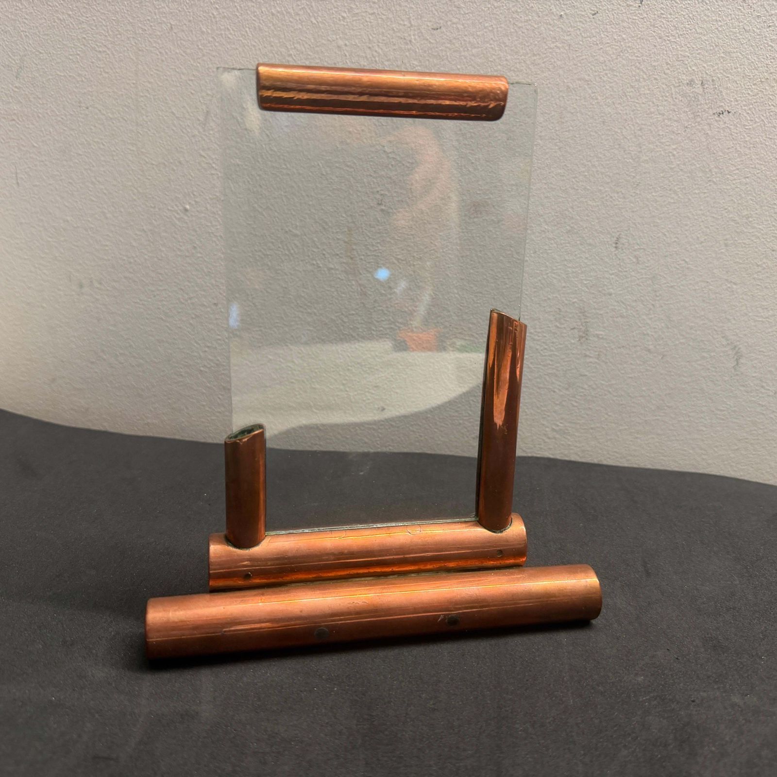 photo furniture Authentic 1930s Art Deco Copper And Glass French Picture Frame
