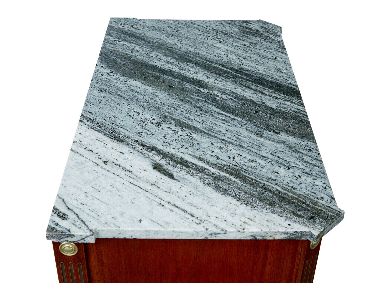 Early 20th Century Directoire Revival Marble Top Chest Of Drawers photo for sale