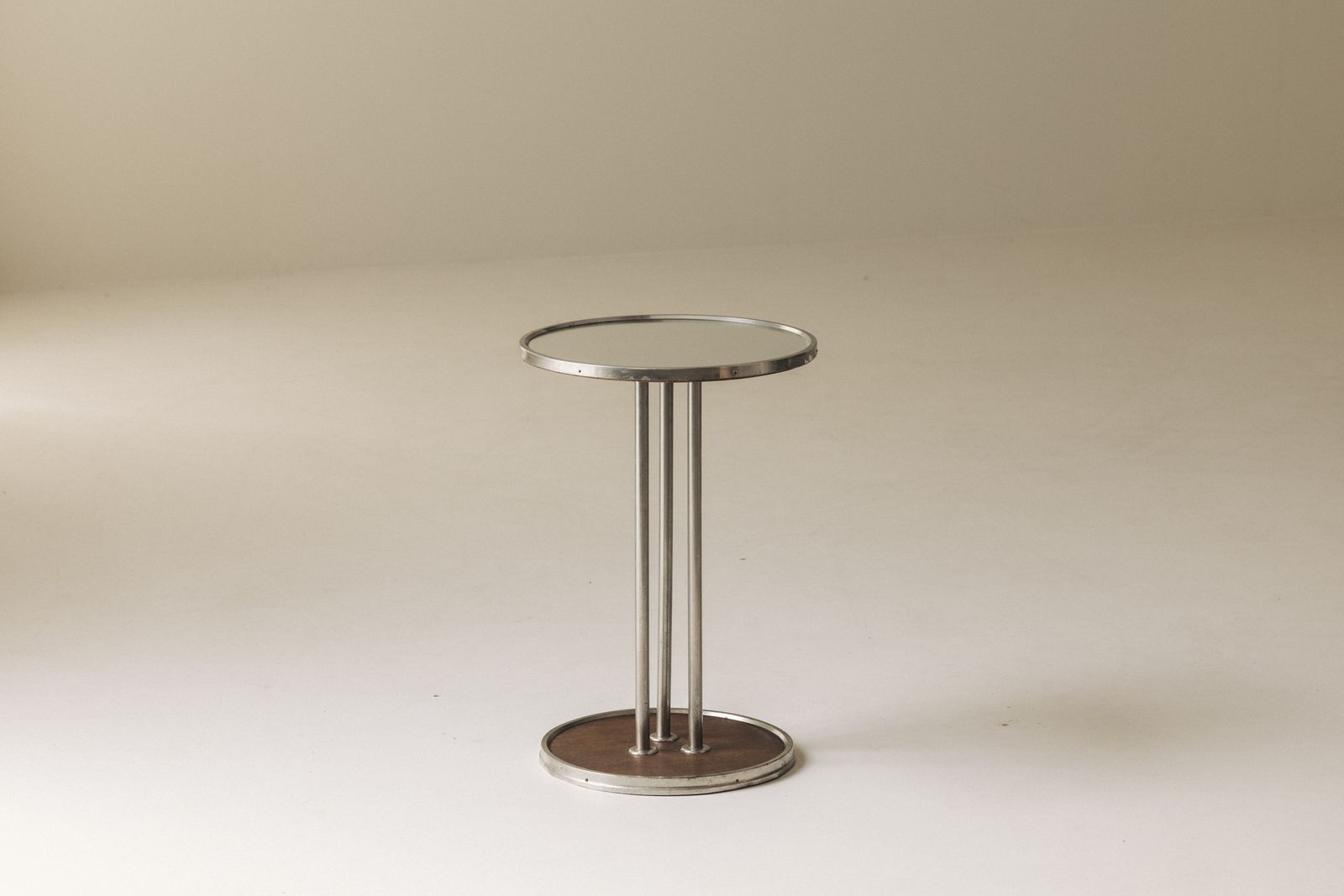 French Art Deco Mirrored Side Table, 1930s