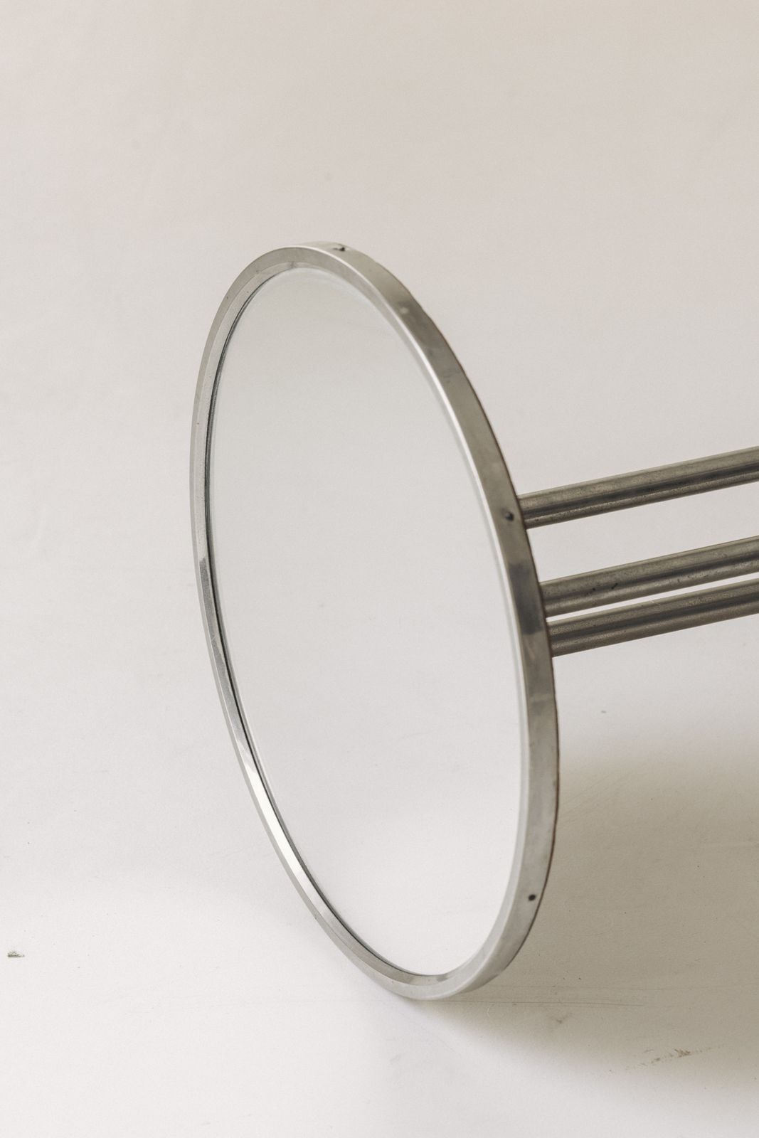 photo for sale French Art Deco Mirrored Side Table, 1930s