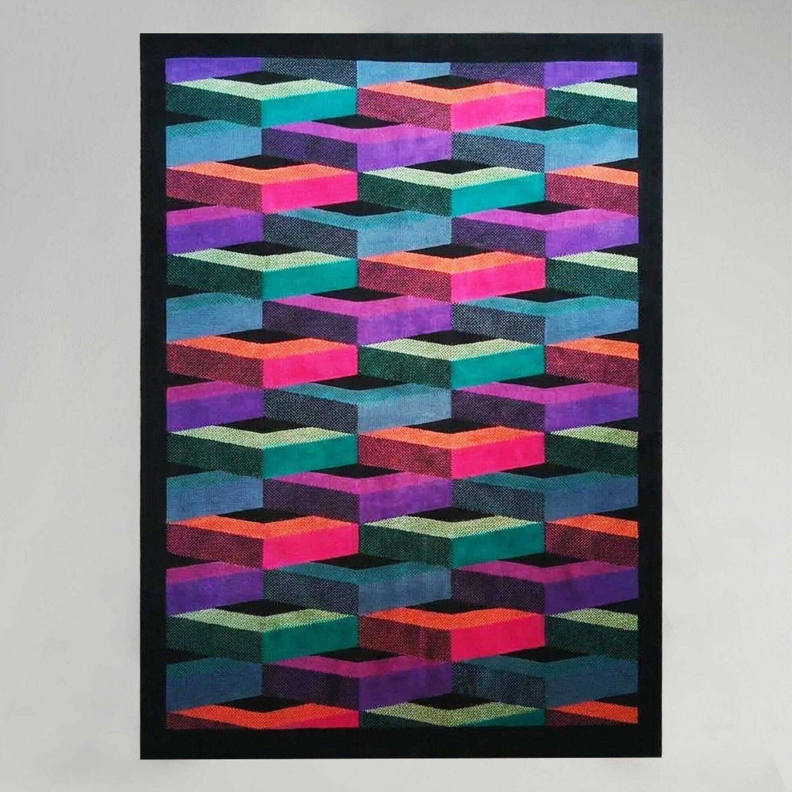 Stunning 1980s Italian Post Modern Wool Rug By Missoni For T&J Vestor. photo Textiles