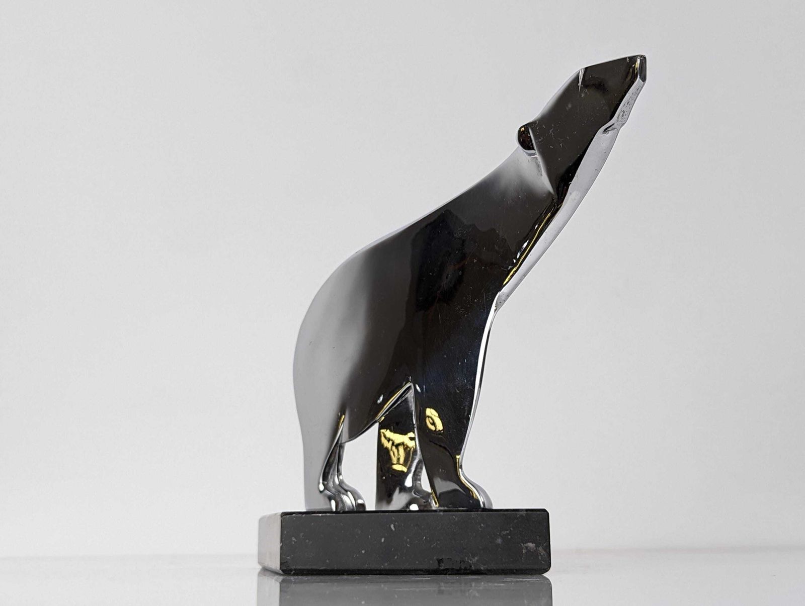 Art Deco Sculpture Of A Polar Bear By Karl Hagenauer, Austria, 1920s photo 1642.0