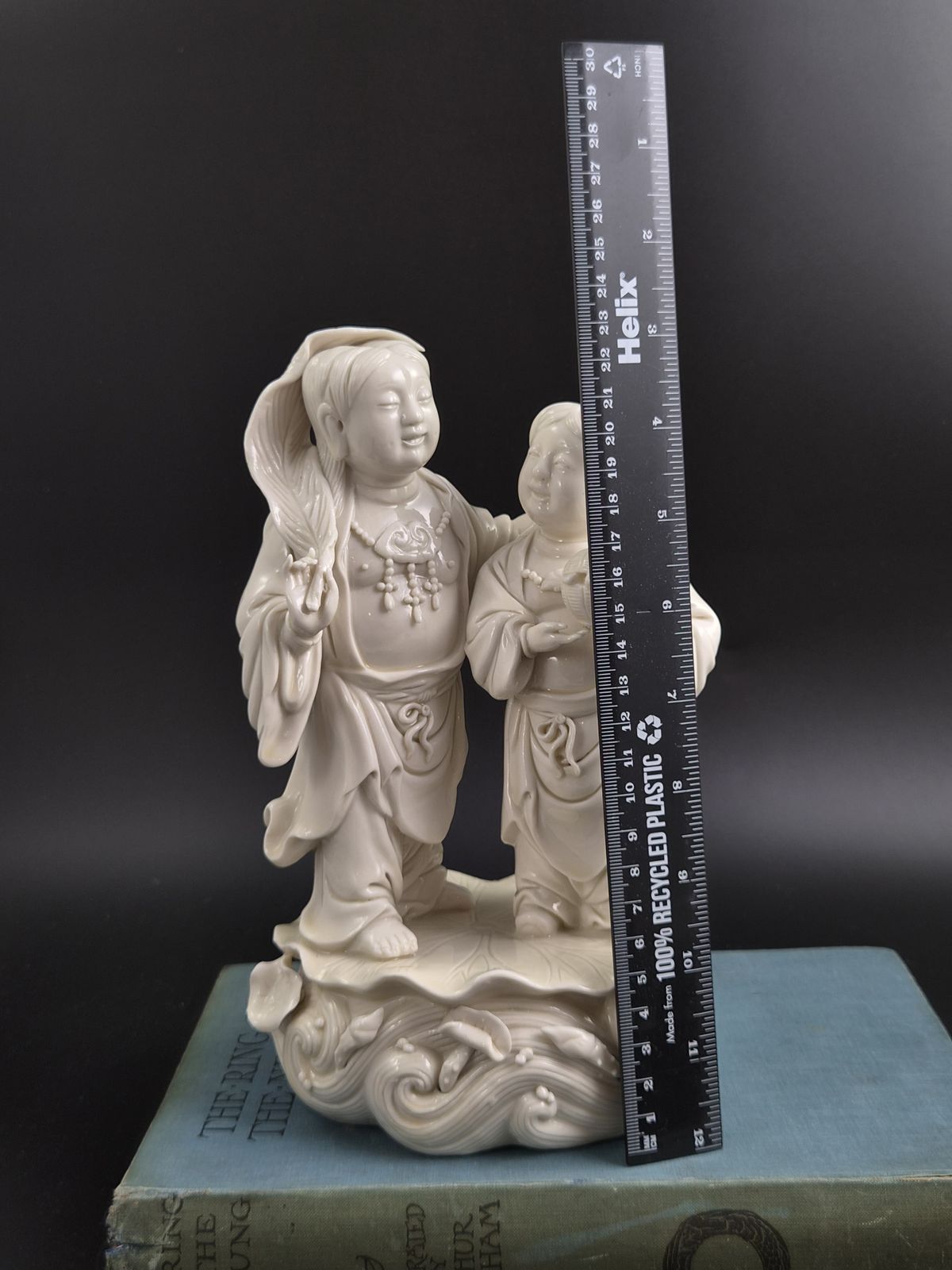 4000.0 Uitzonderlijke Qing-dynastie Dehua Blanc de Chine Hehe Erxian figurengroep photo