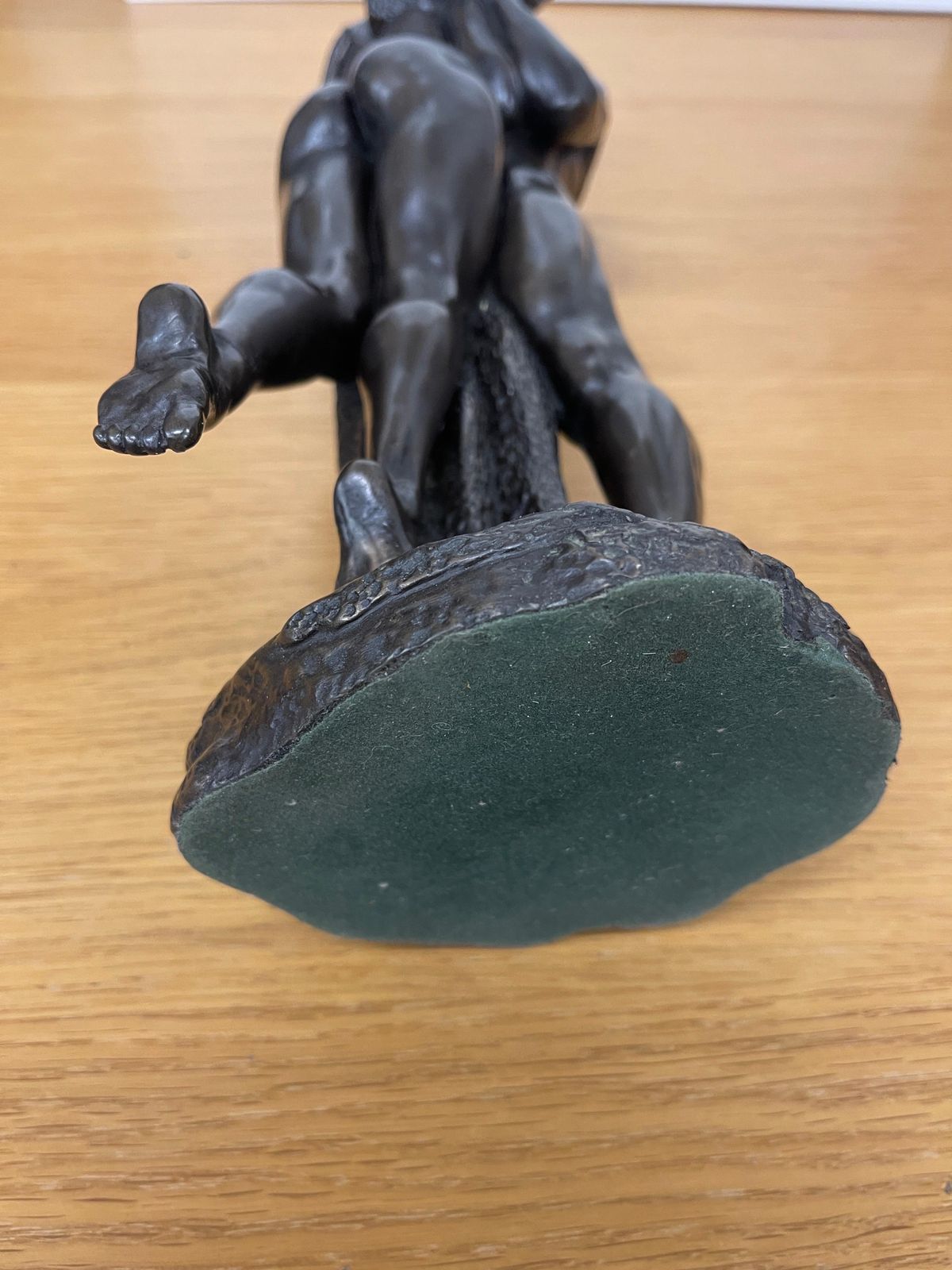 Sculpture Art Nouveau en bronze, figure féminine nue d'époque photo 942.0
