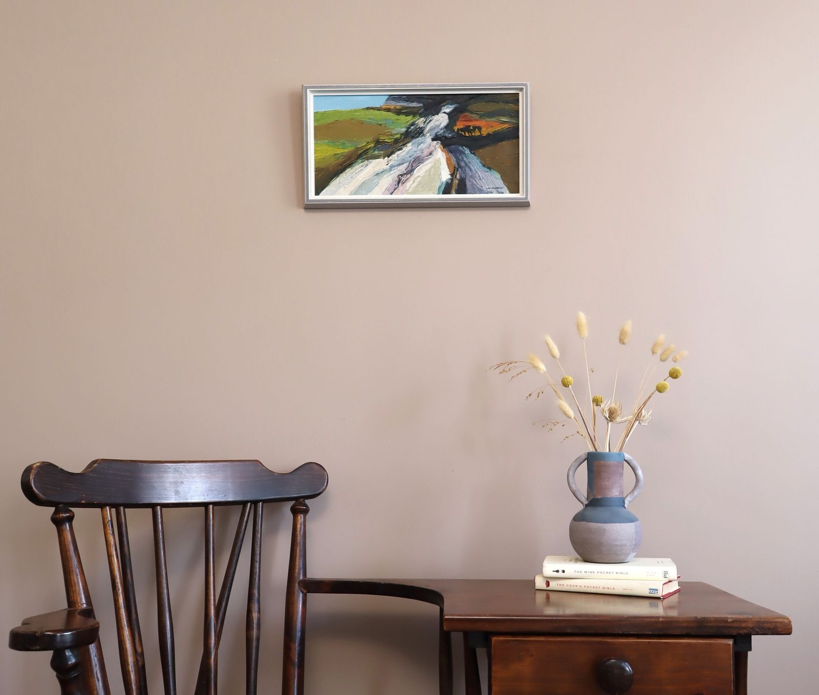 River Through The Hills, In Oil Onto Canvas 1970s photo furniture