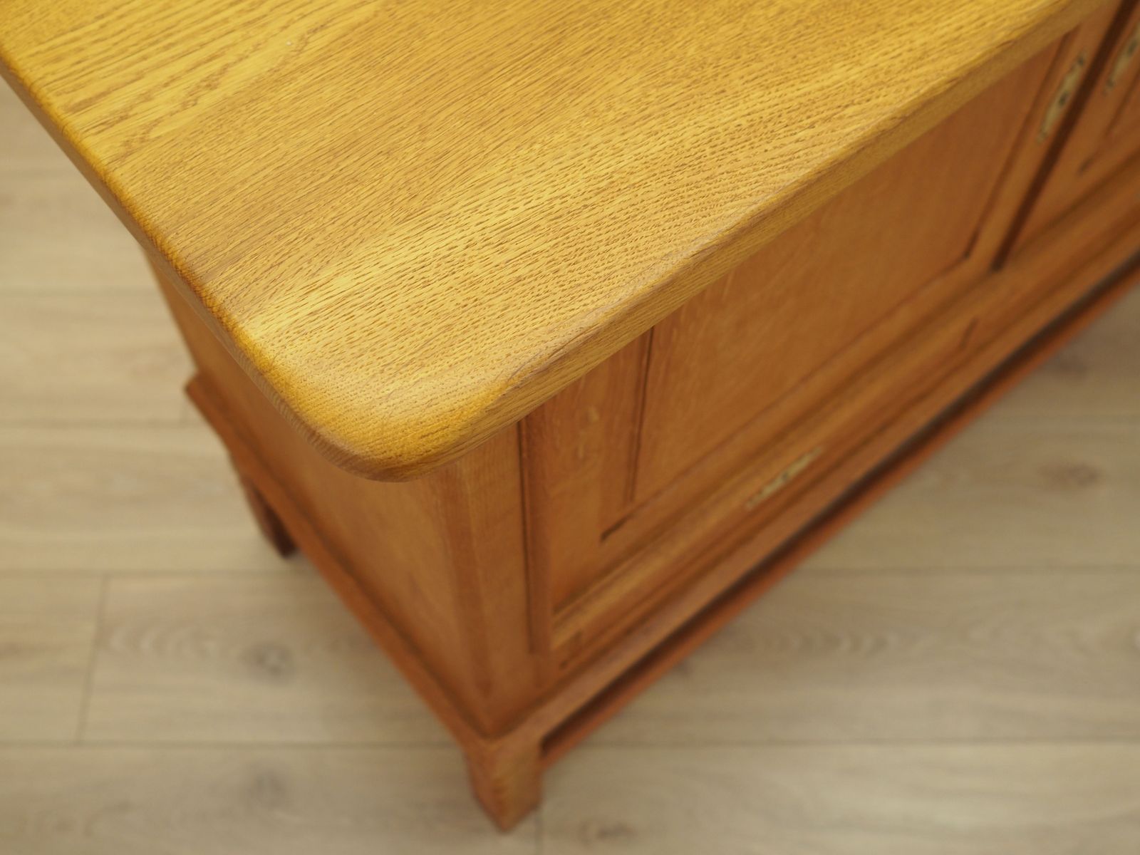 Oak Sideboard By Henning Kjærnulf, Danish Modern Design From The 1960s photo for sale