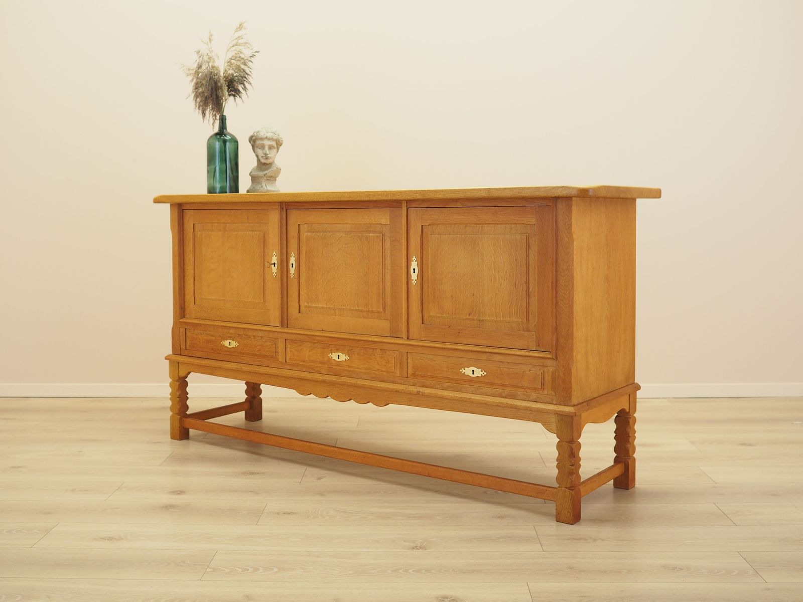 Oak Sideboard By Henning Kjærnulf, Danish Modern Design From The 1960s photo vinterior