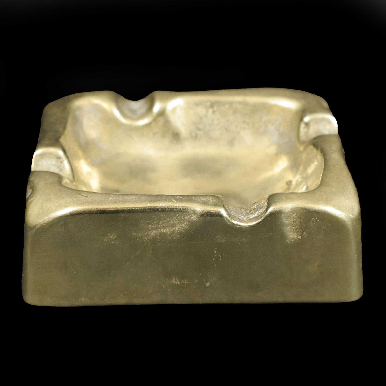Sculpturele Brutalist gegoten bronzen sigarenasschaal, Duitsland jaren 1960 photo buy