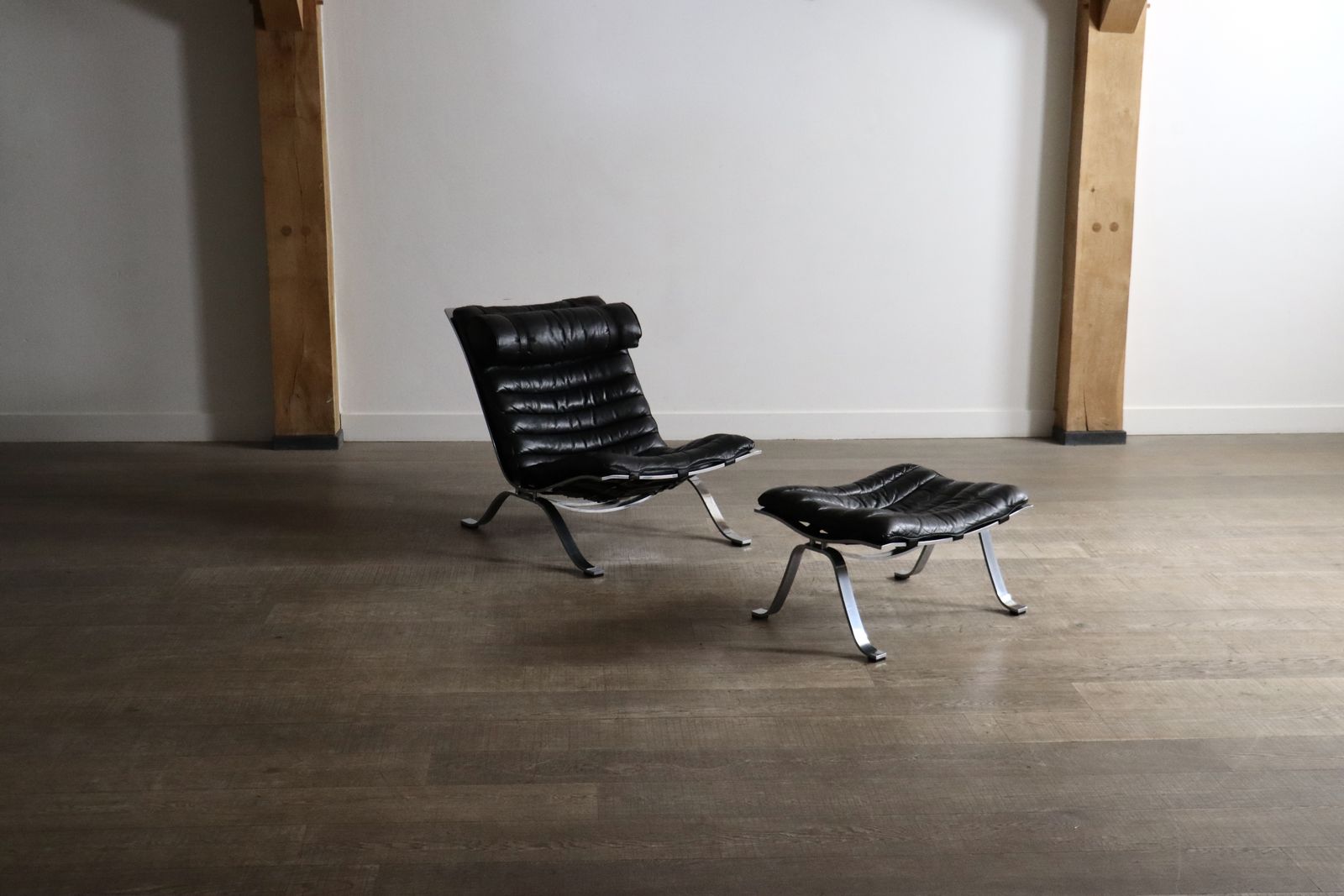 Arne Norell Ari Lounge Chair met Ottoman, Zweden 1966
