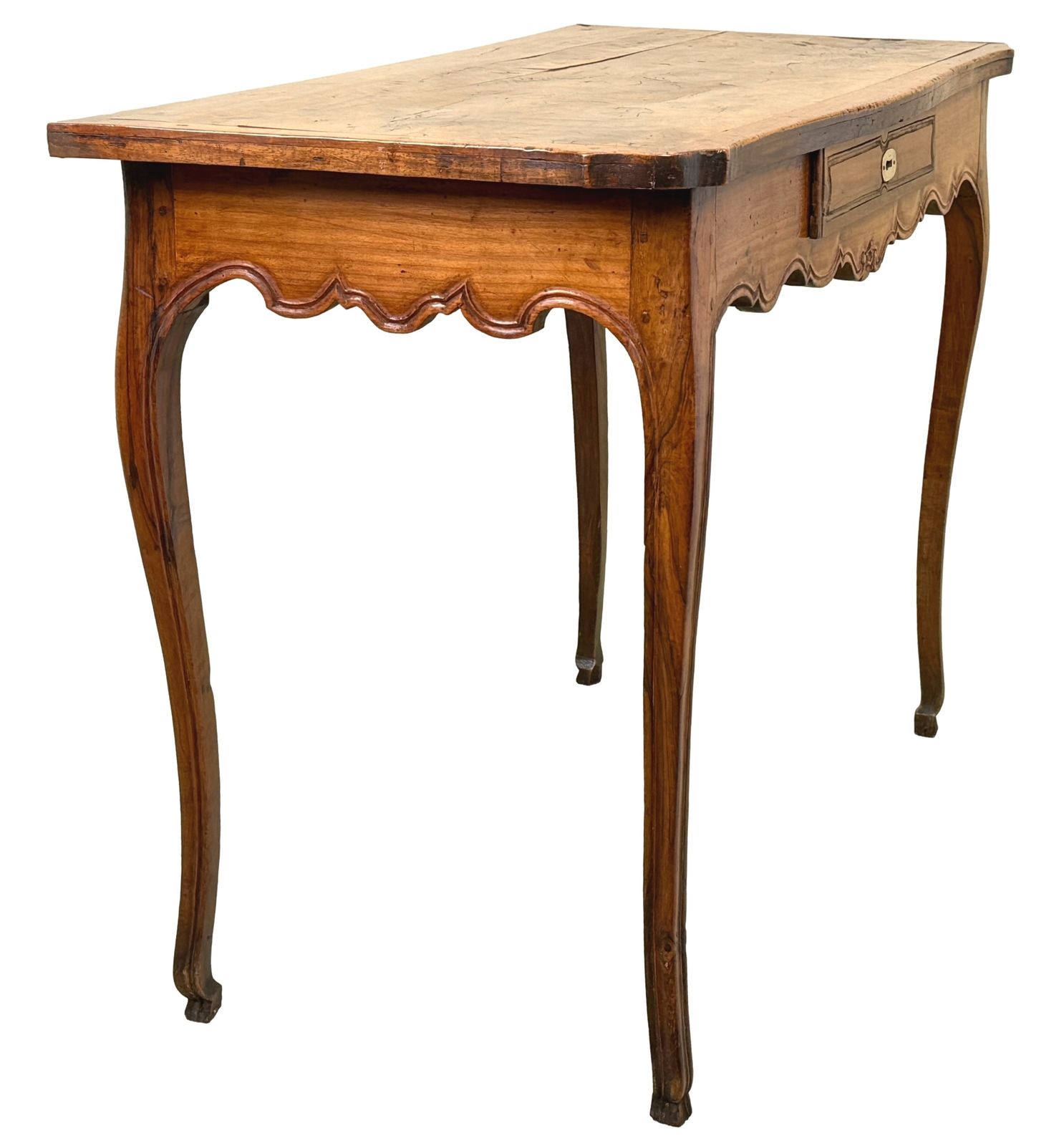 French Provincial Louis XVI Cherry Wood Side Table, Late 18th Century (France, Circa 1780) photo furniture