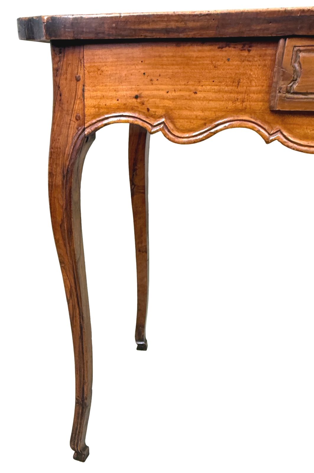 French Provincial Louis XVI Cherry Wood Side Table, Late 18th Century (France, Circa 1780) photo 3595.0