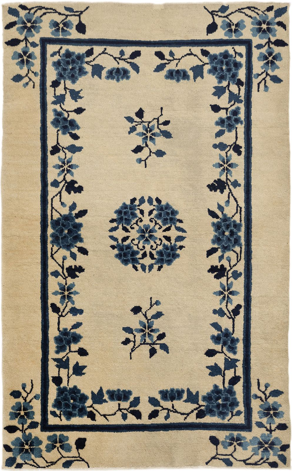 Antique Chinese Peking Rug, 148 × 90cm, Circa 1900s