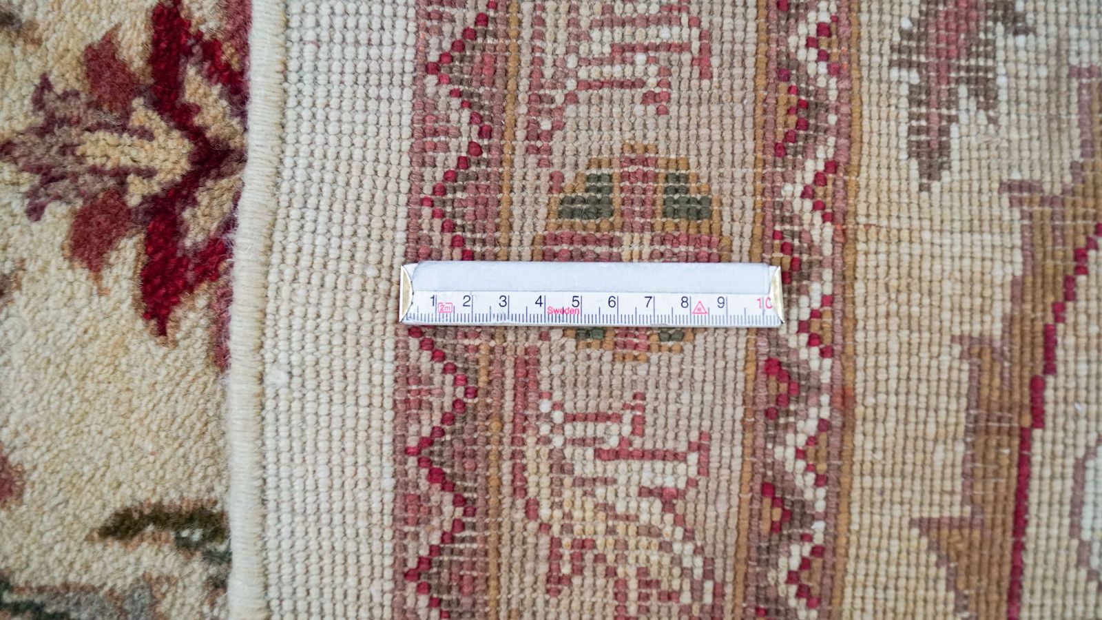 Vintage Indiaas Jaipur tapijt, 567 × 359 cm, ca. jaren 1990 photo vintage